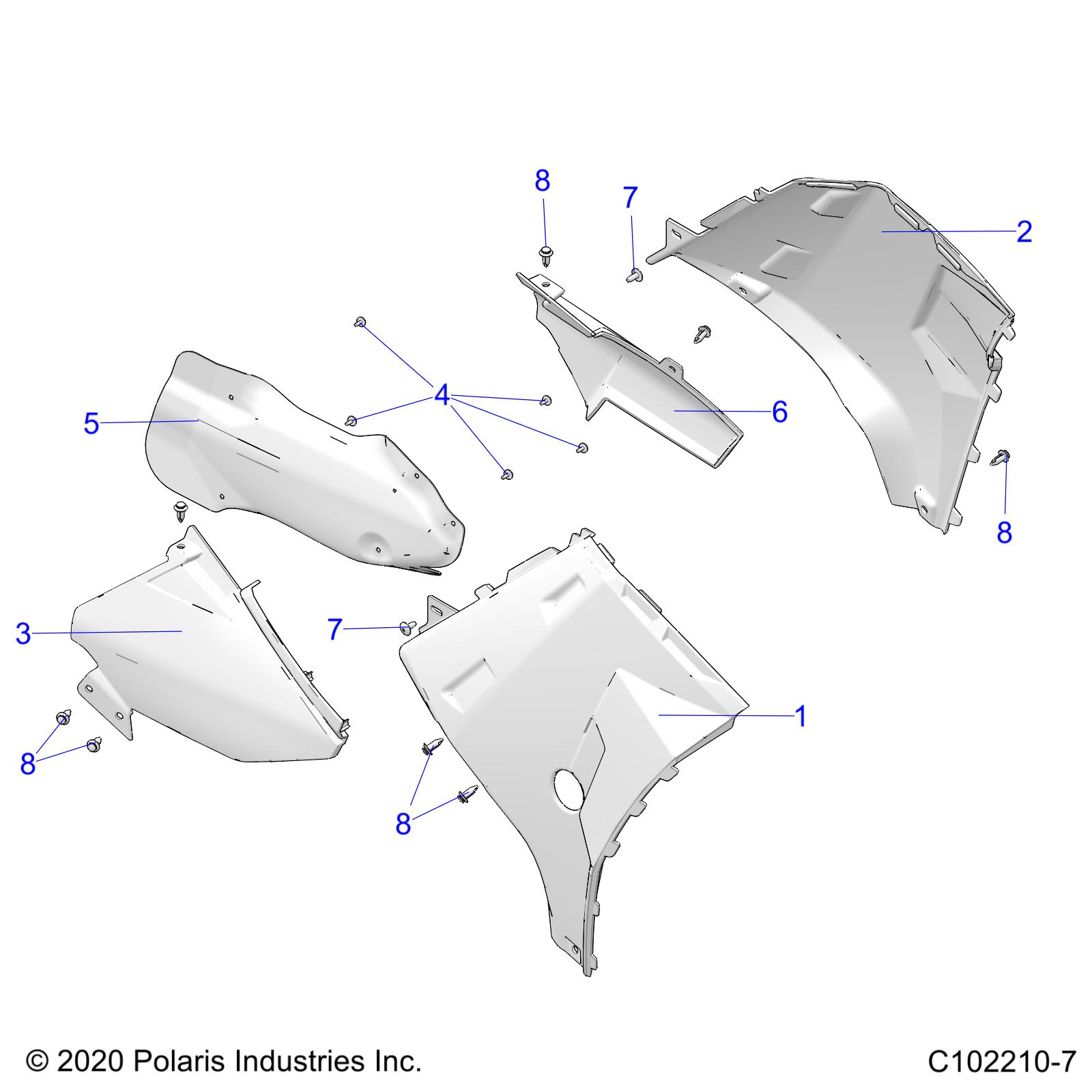 Part Number : 2636354 EXHAUST COVER SHIELD ASSEMBLY