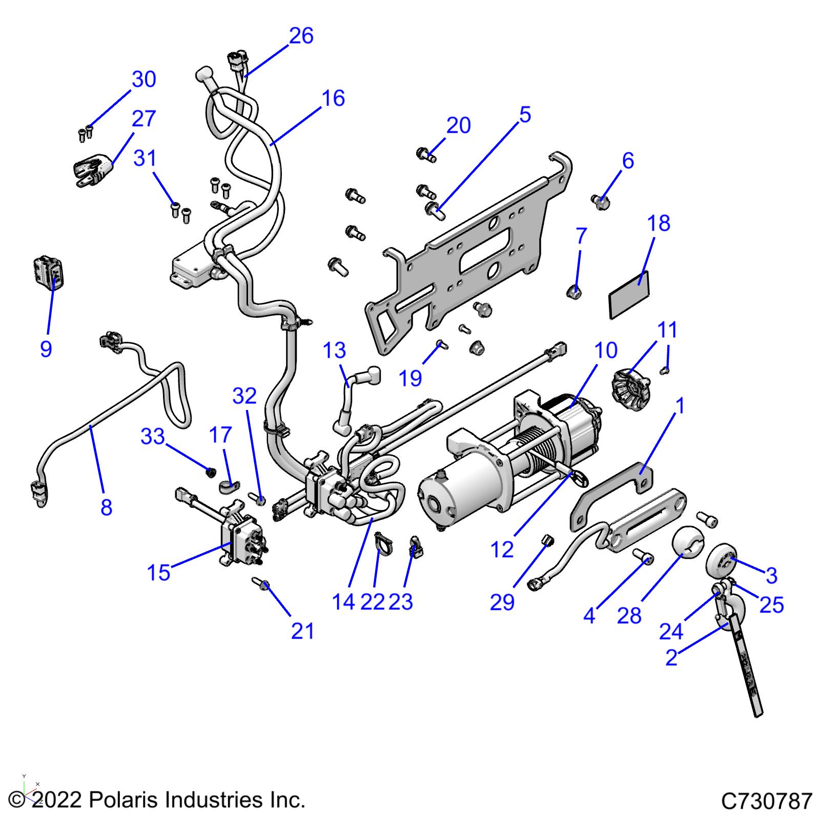 Part Number : 4080274-03 SWITCH-WINCH