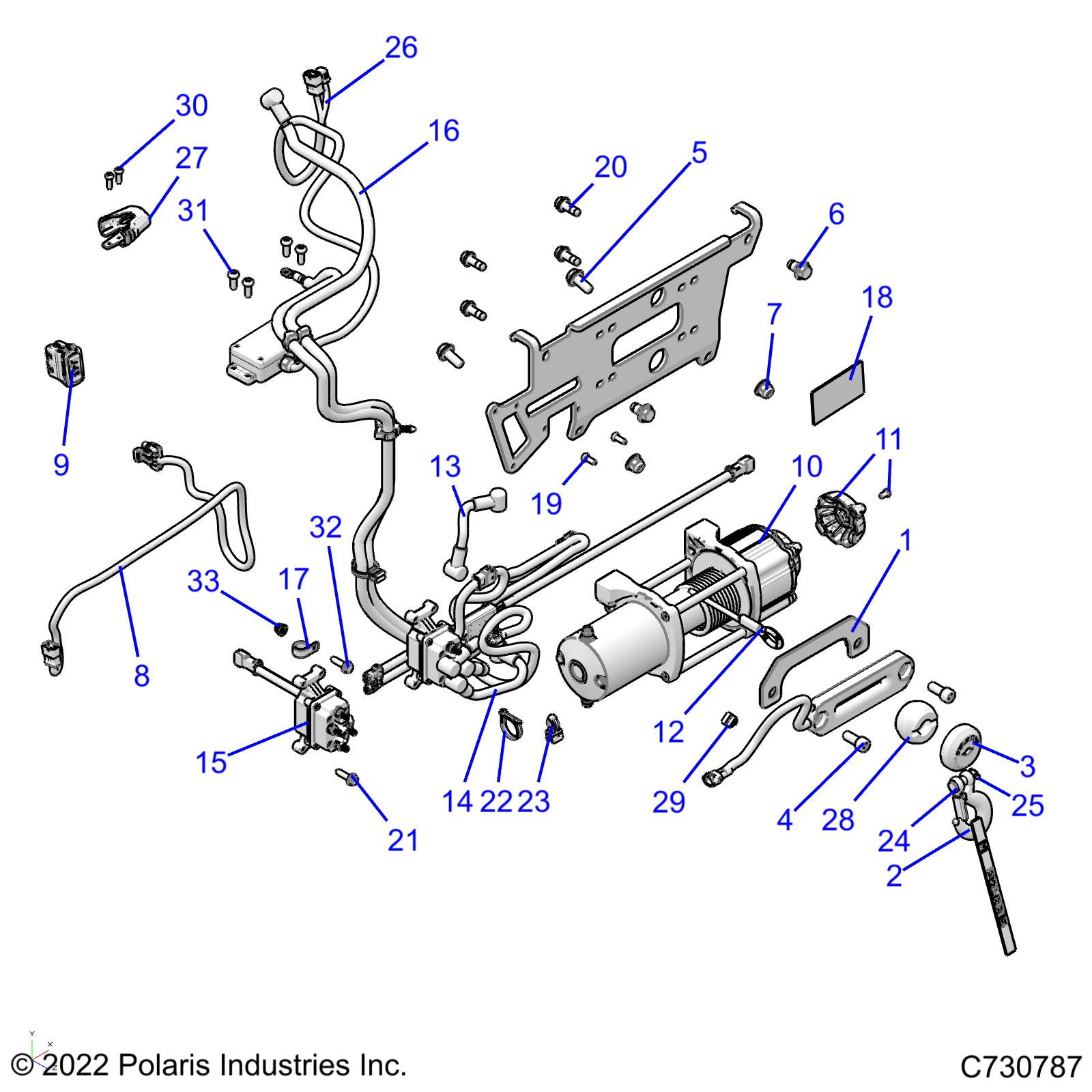 Part Number : 4080876 ASM-HNSS WINCH PWR TRM BLK RGZ