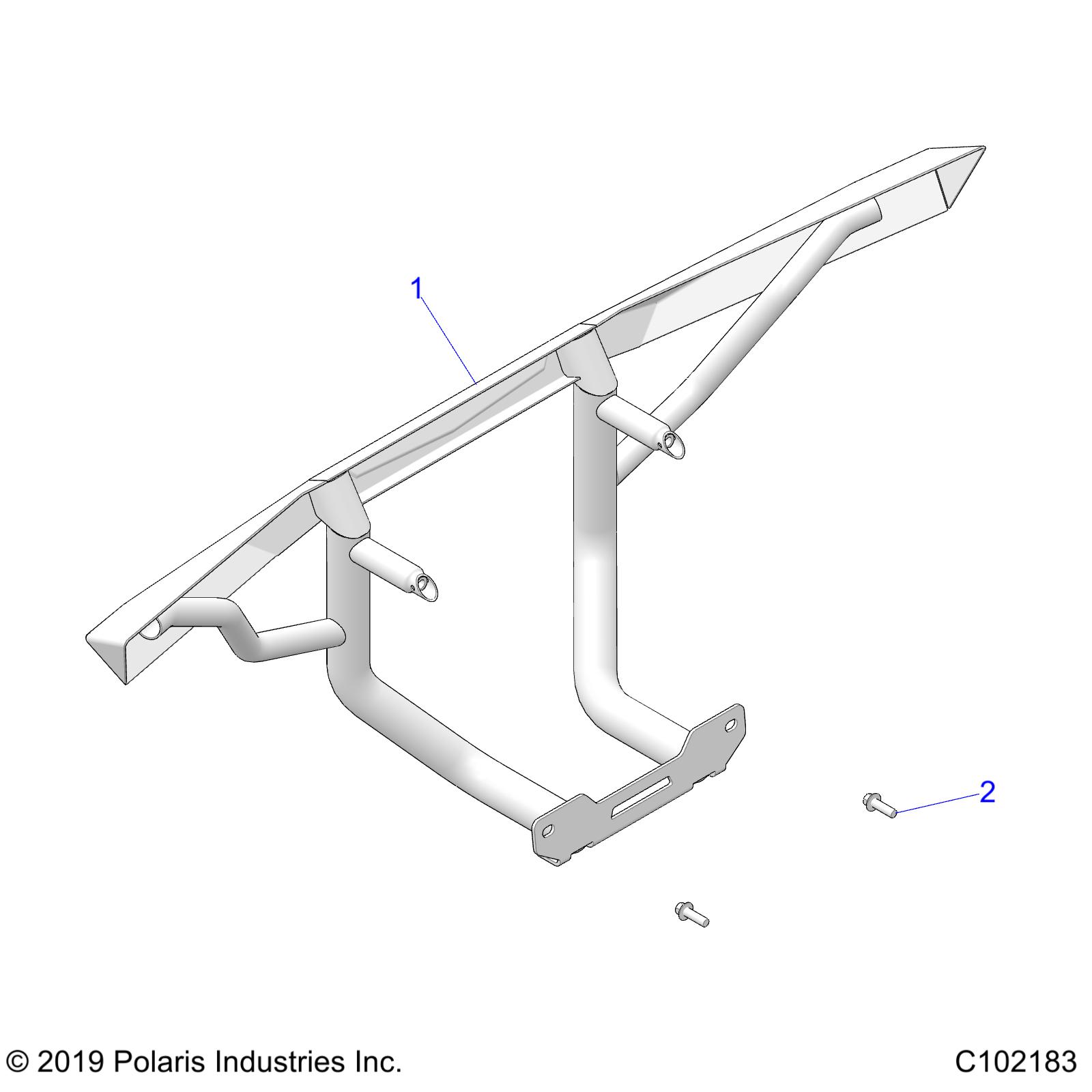 Part Number : 1024887 WELD-BUMPER RR SWL