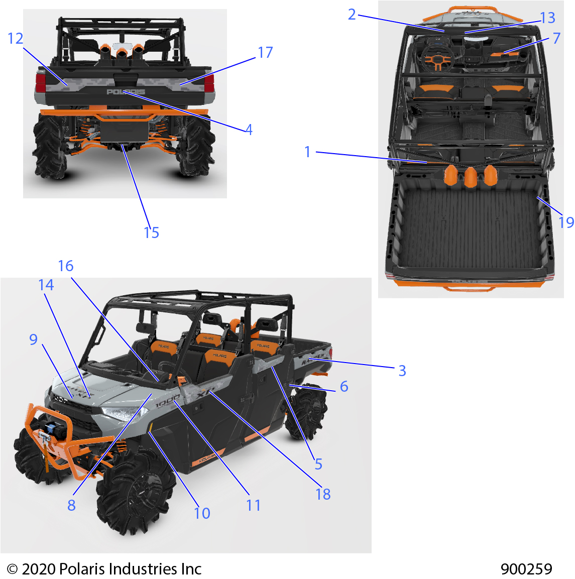 Part Number : 7193463 DECAL-FR.DOOR ACCENT TOP RH