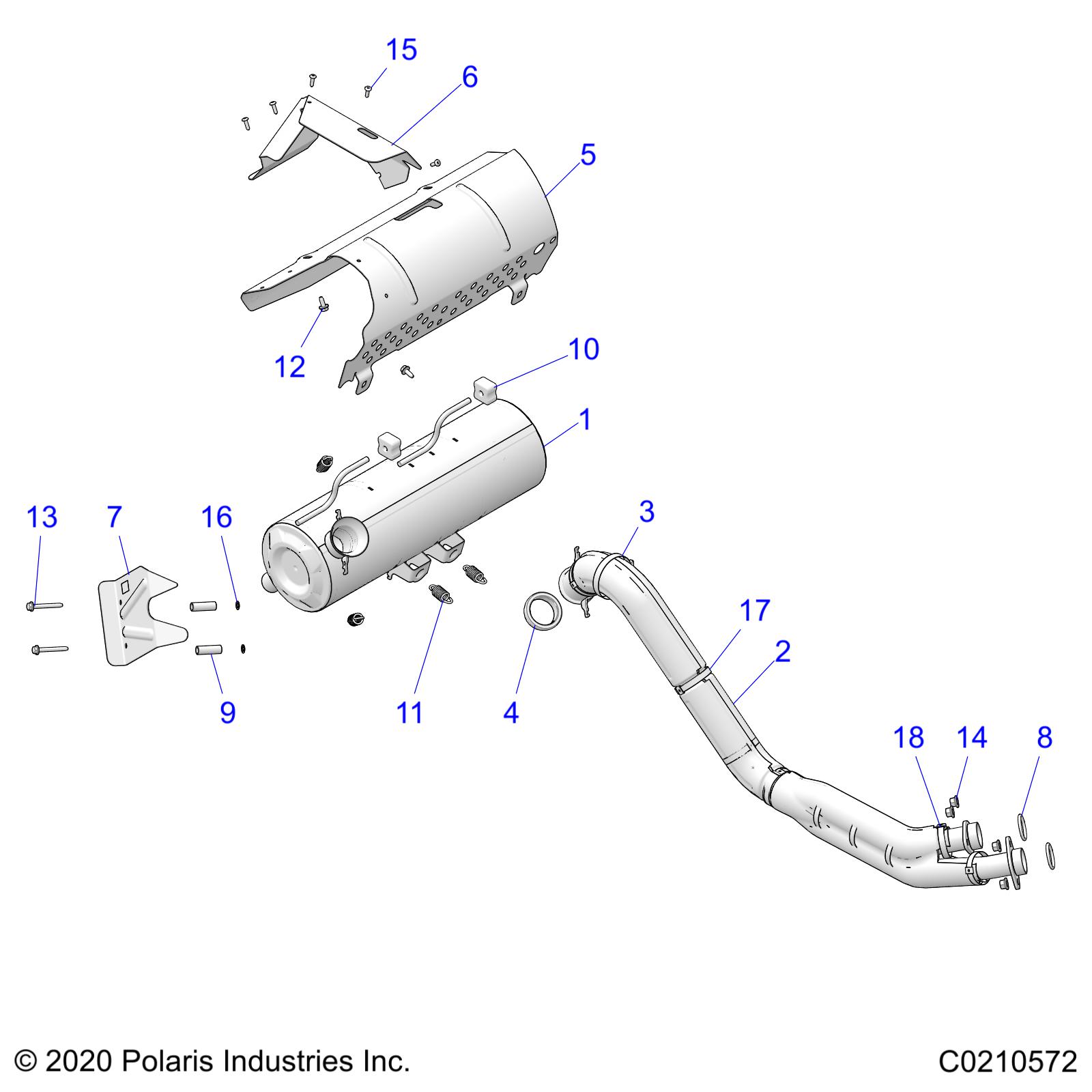 Foto diagrama Polaris que contem a peça 7556230