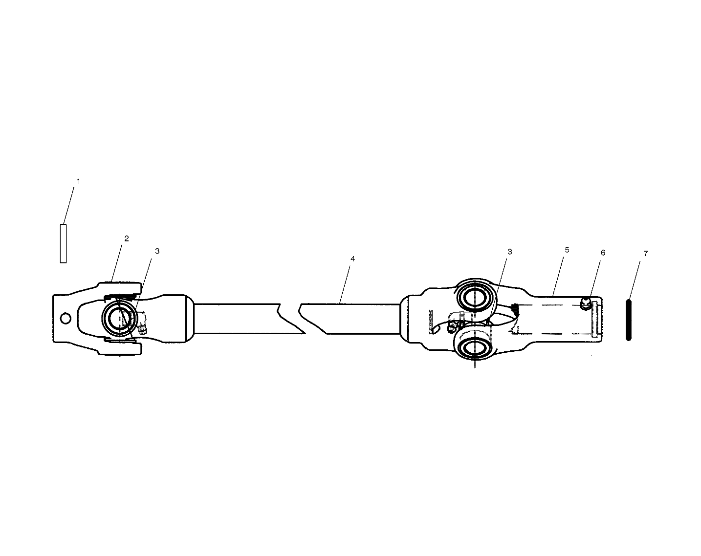 Part Number : 1380174 ASM-PROP SHAFT FRONT PVT HL