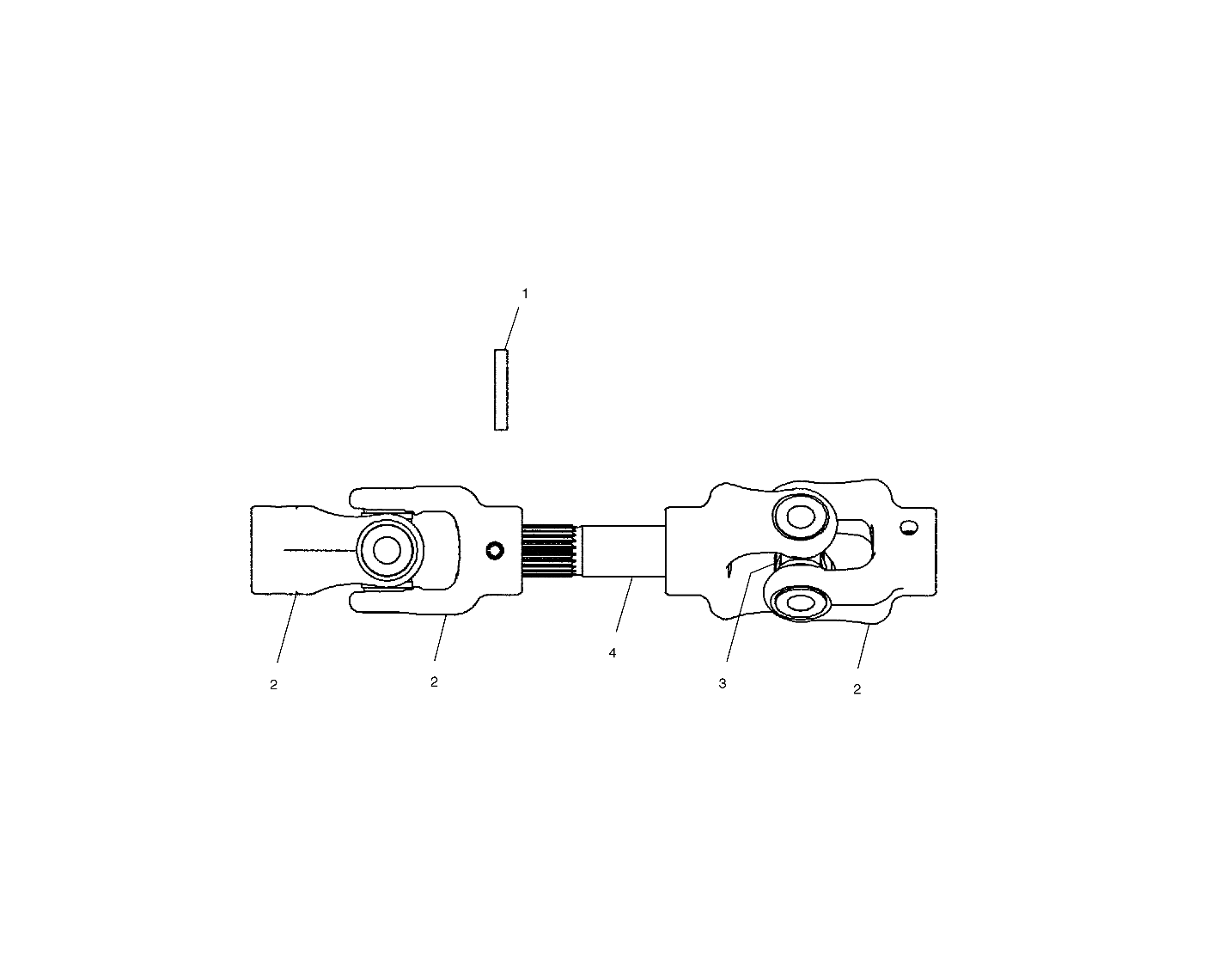 Part Number : 1380179 SPLINED SHAFT  REAR