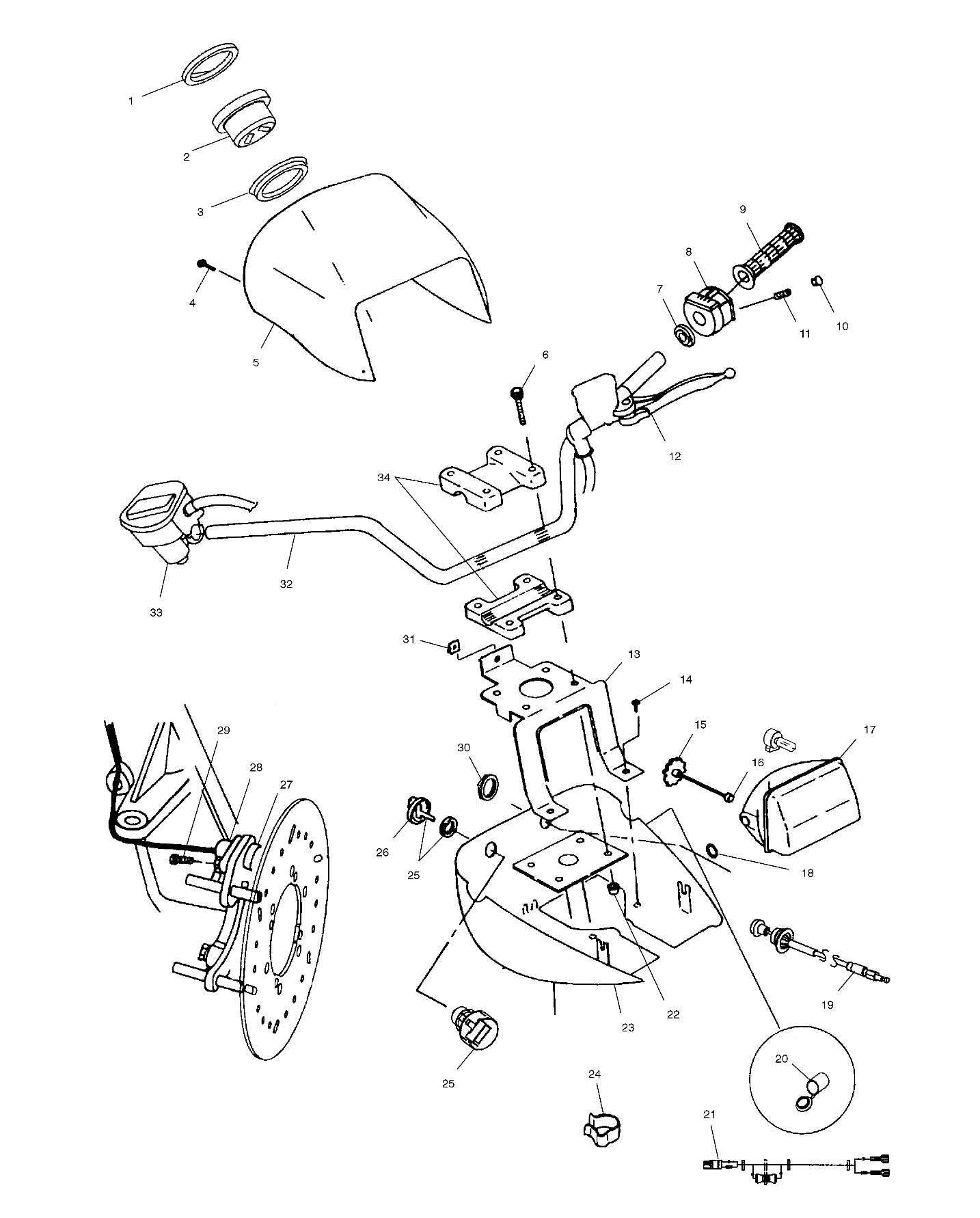 Part Number : 2410268 HEADLAMP ASSEMBLY  50 WATT