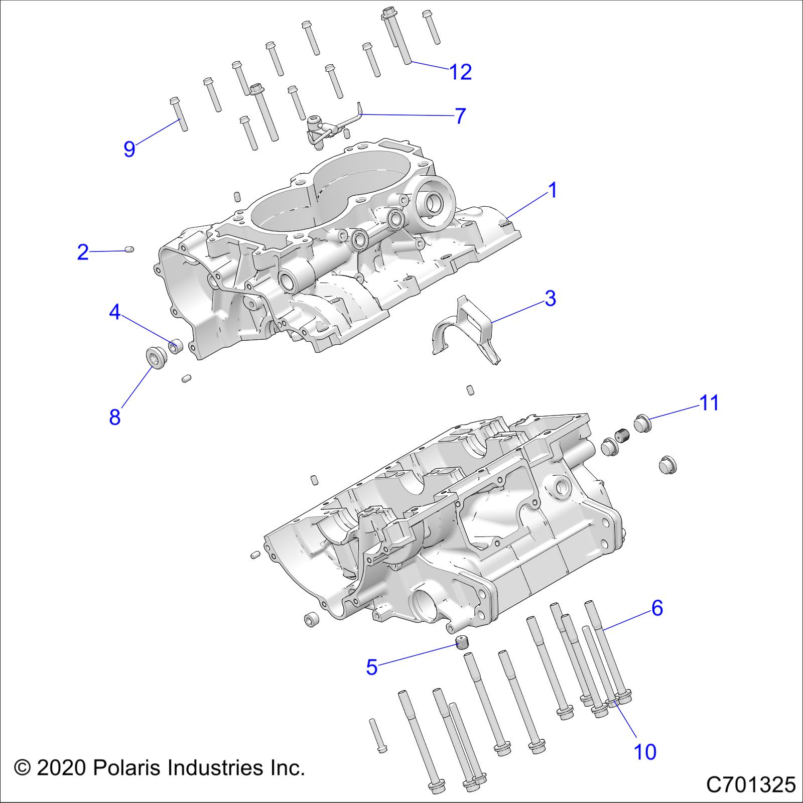 Foto diagrama Polaris que contem a peça 2207374
