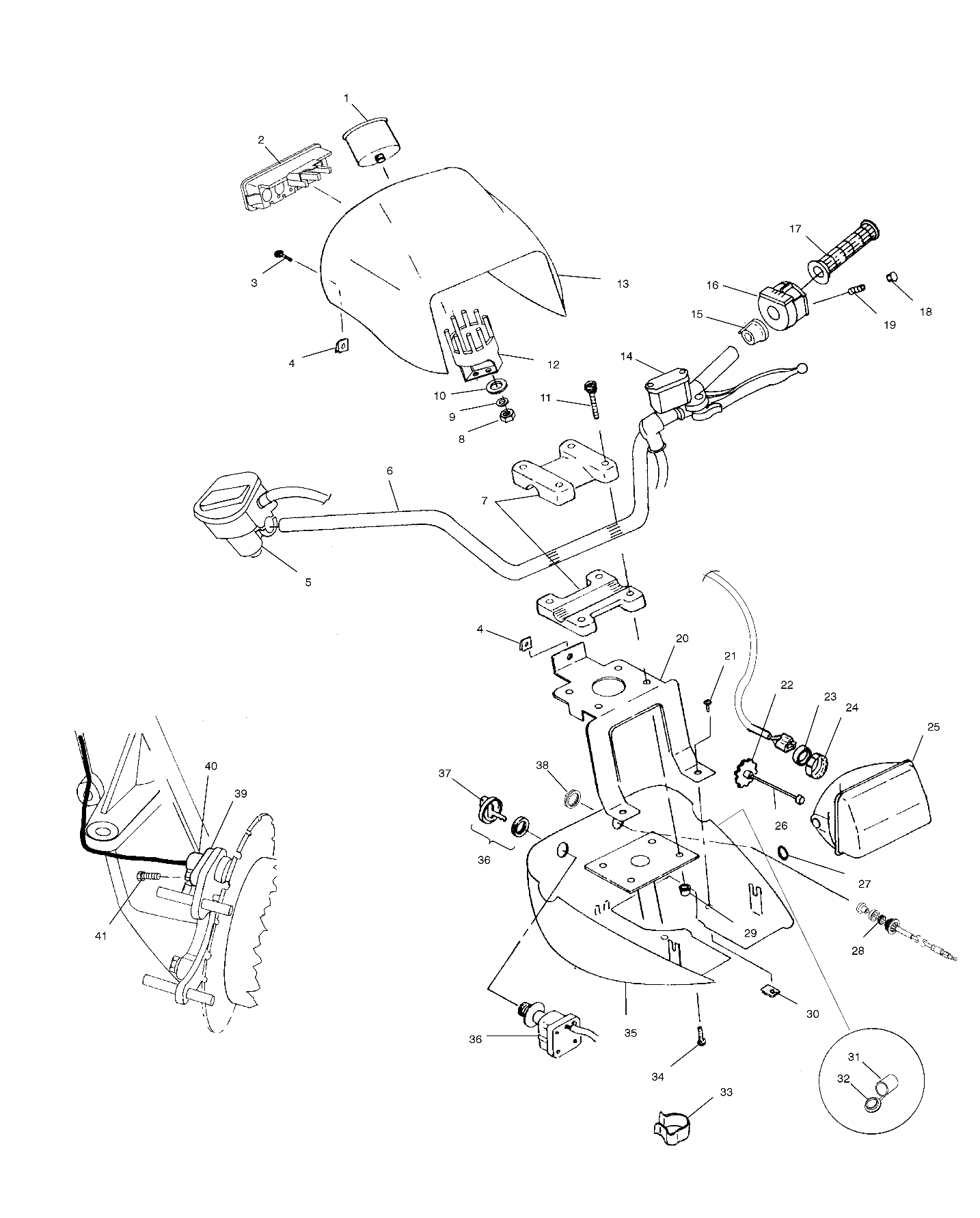 Foto diagrama Polaris que contem a peça 5433763-333