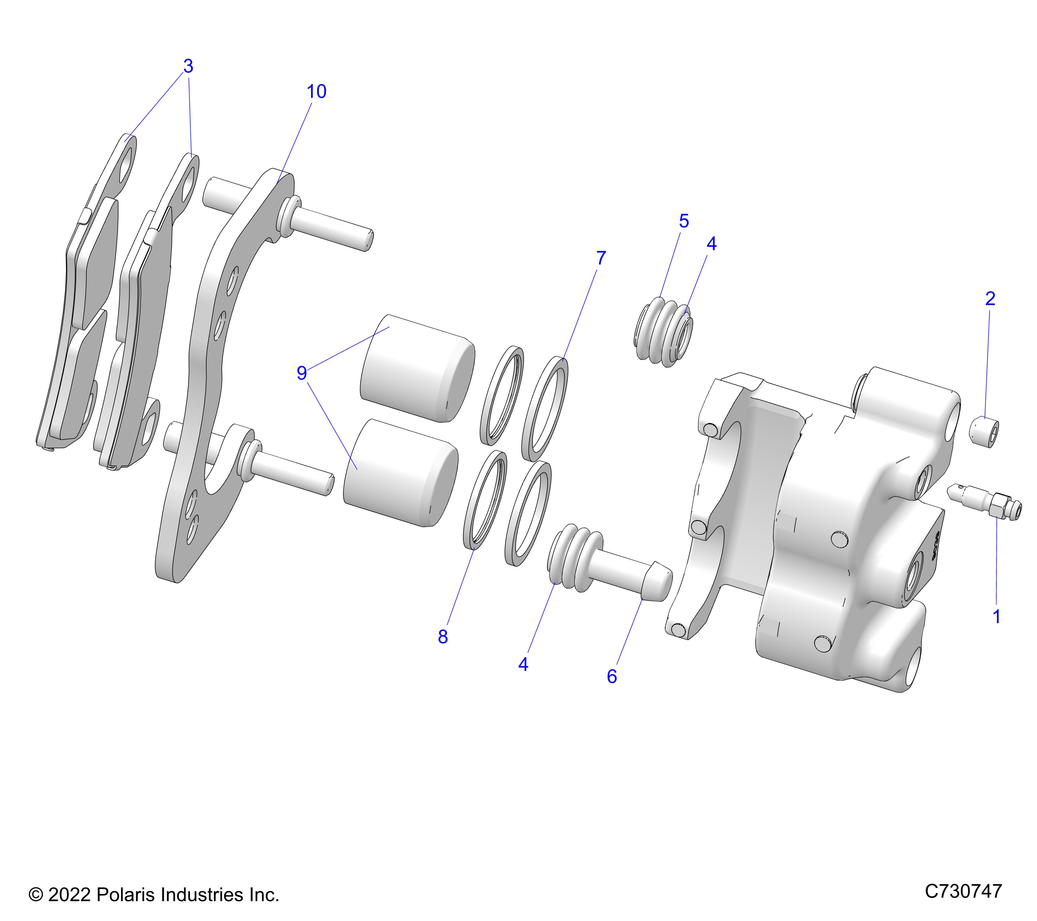 Part Number : 1912375 REAR RIGHT HAND BRAKE CALIPER