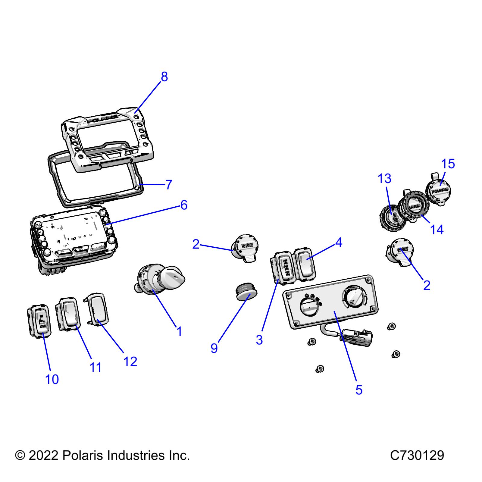 Foto diagrama Polaris que contem a peça 4017324