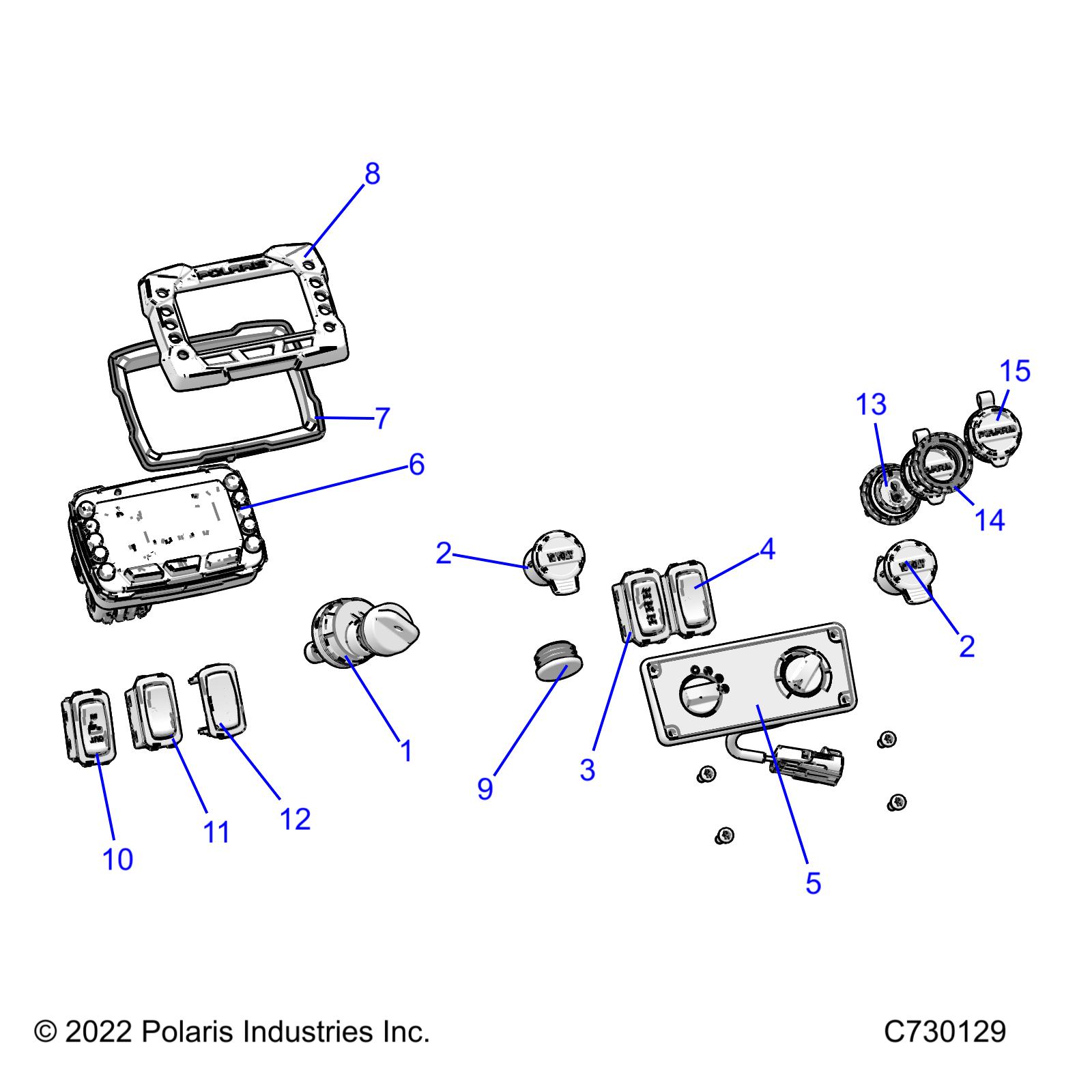 Part Number : 4017324 SWITCH-FOG LIGHT REAR