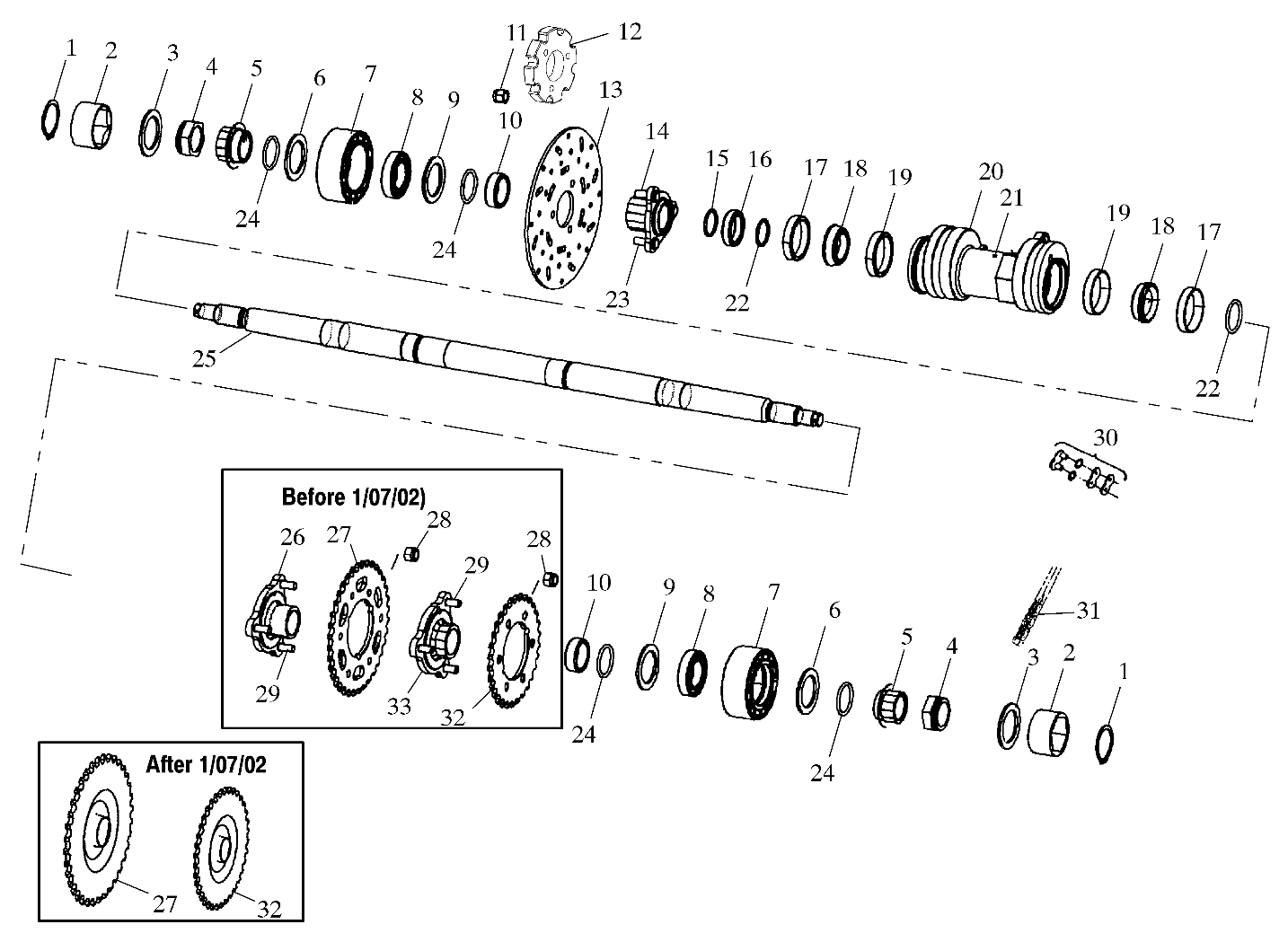 Foto diagrama Polaris que contem a peça 7542507