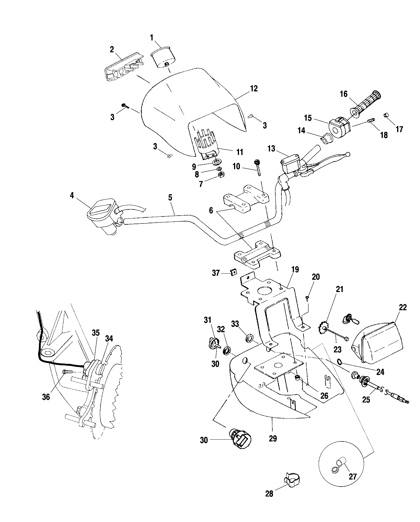 Foto diagrama Polaris que contem a peça 3280363