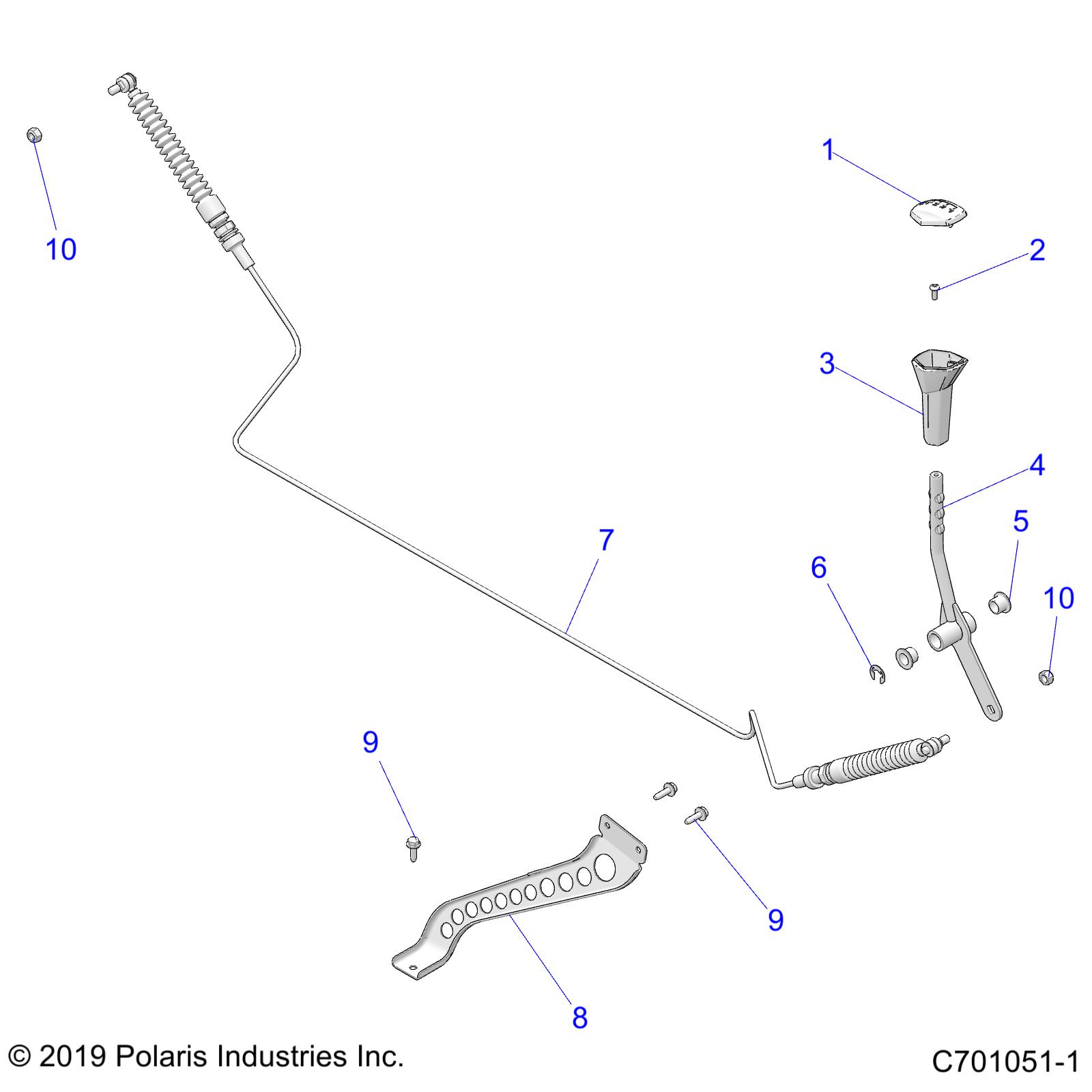 Foto diagrama Polaris que contem a peça 5254665-329