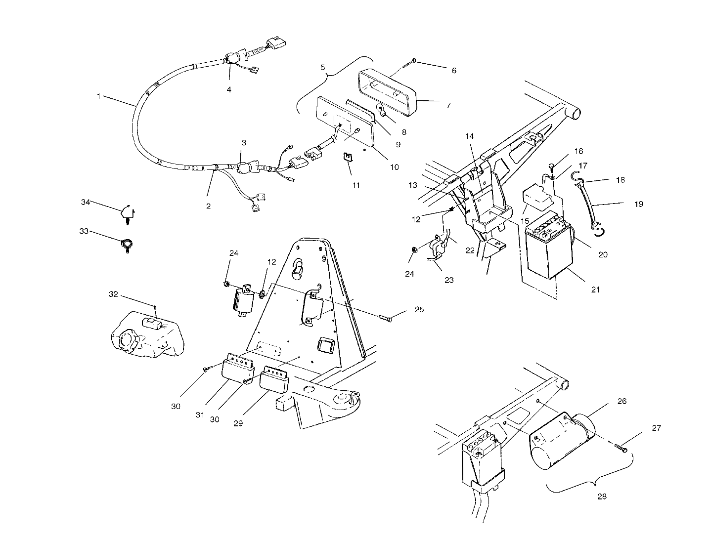 Foto diagrama Polaris que contem a peça 5431973