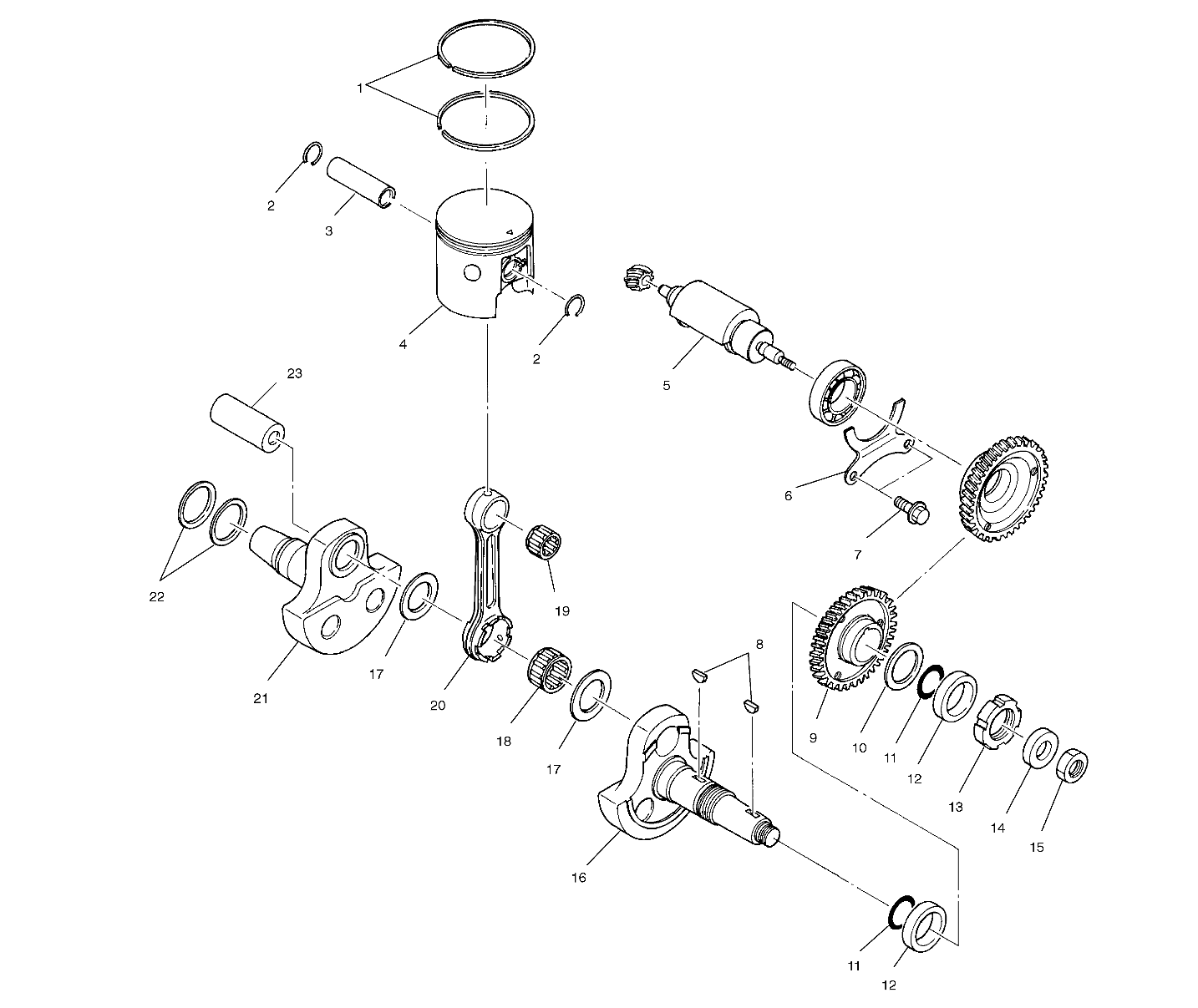 Foto diagrama Polaris que contem a peça 3084172