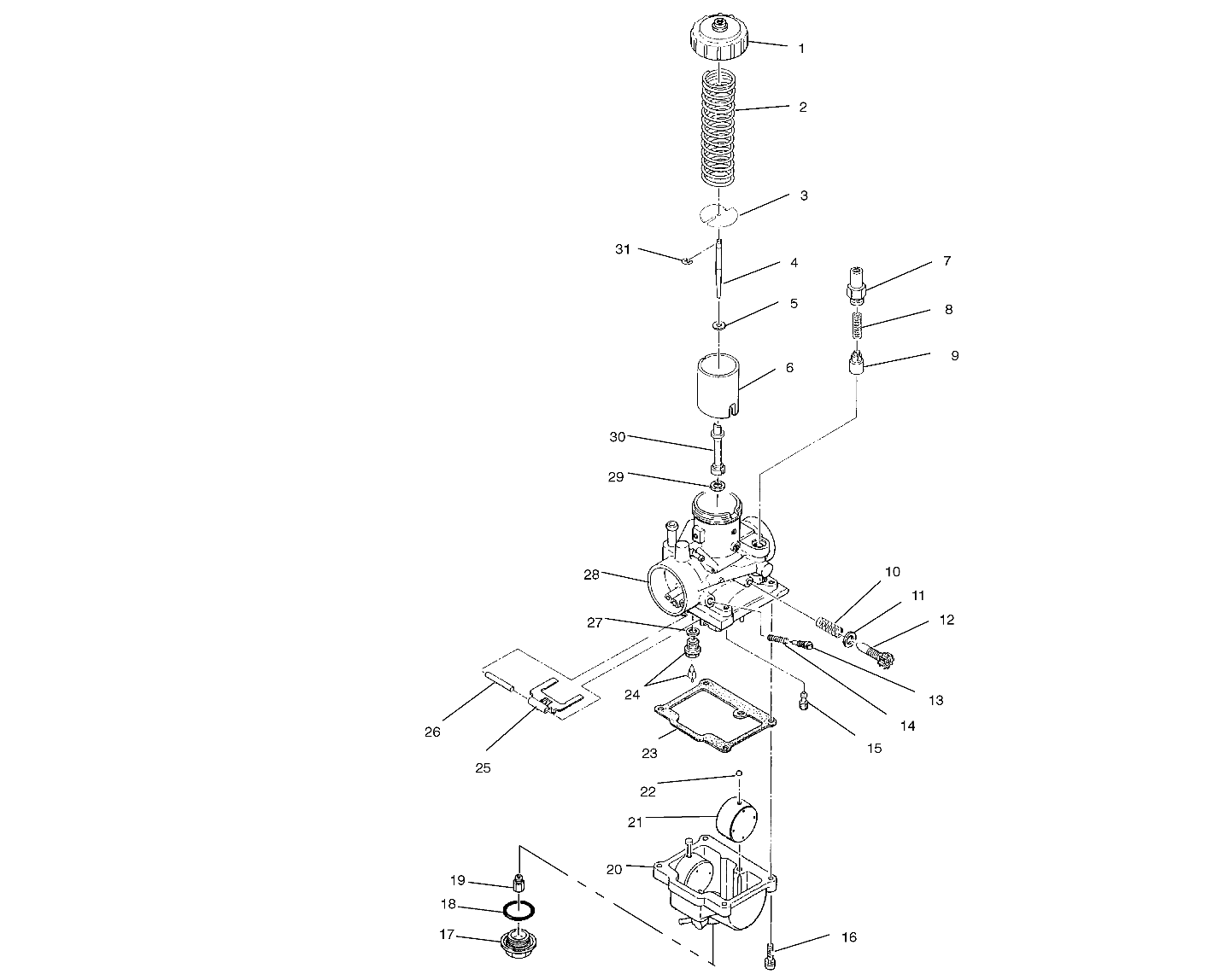 Foto diagrama Polaris que contem a peça 3130126