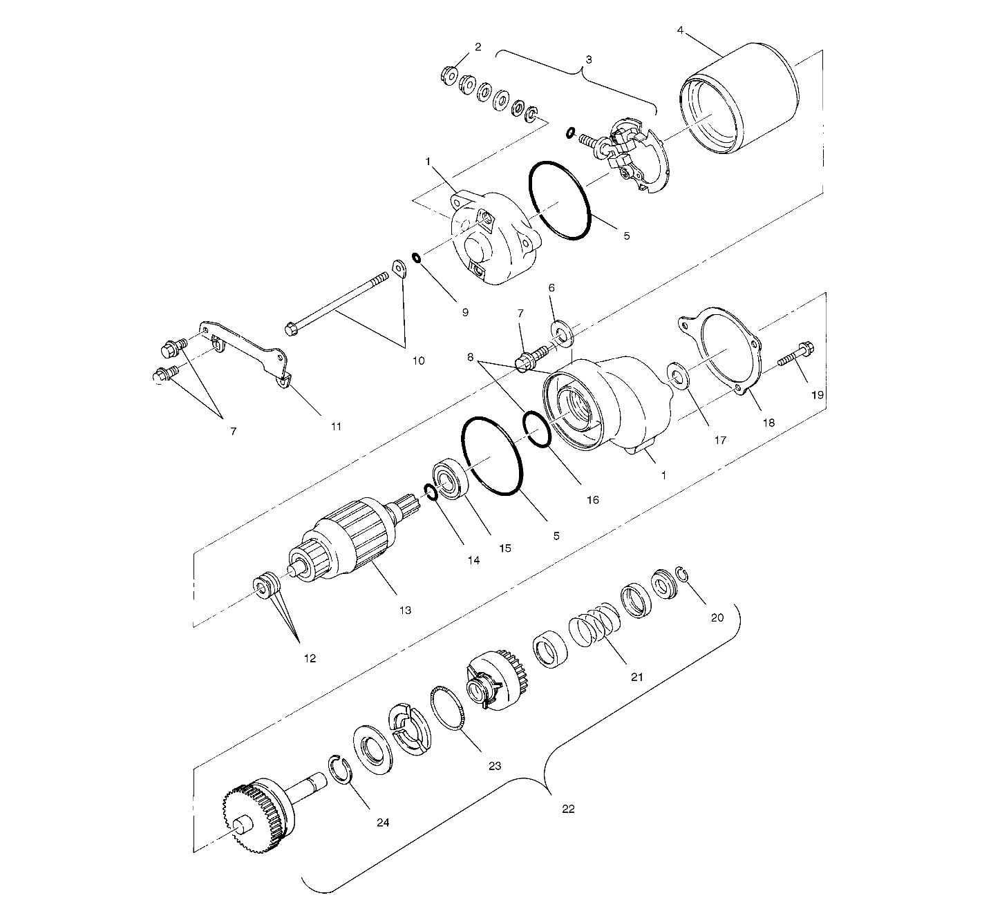 Foto diagrama Polaris que contem a peça 3085394