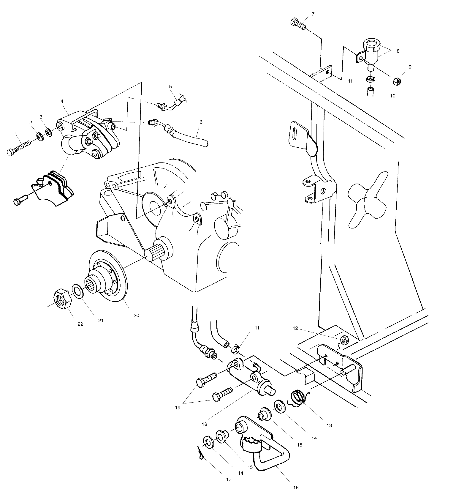 Foto diagrama Polaris que contem a peça 2201180