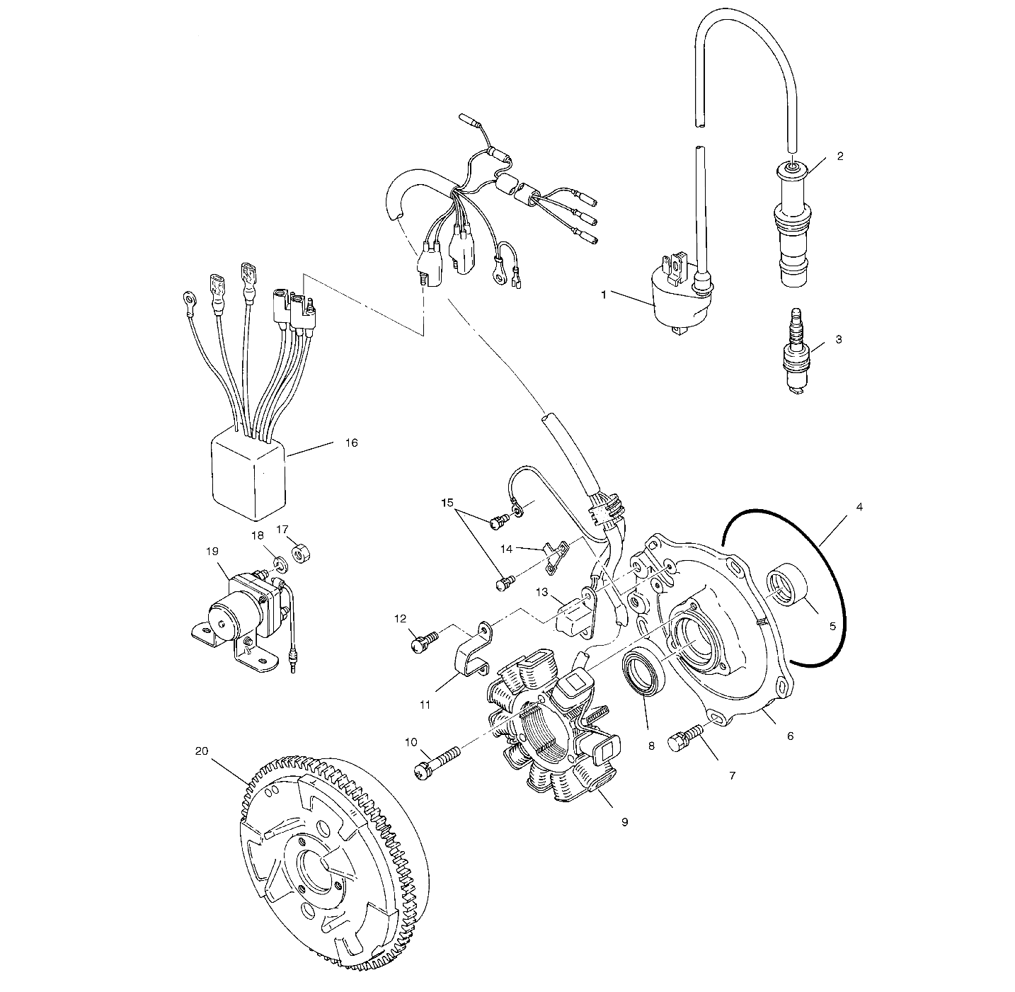 Foto diagrama Polaris que contem a peça 3085639