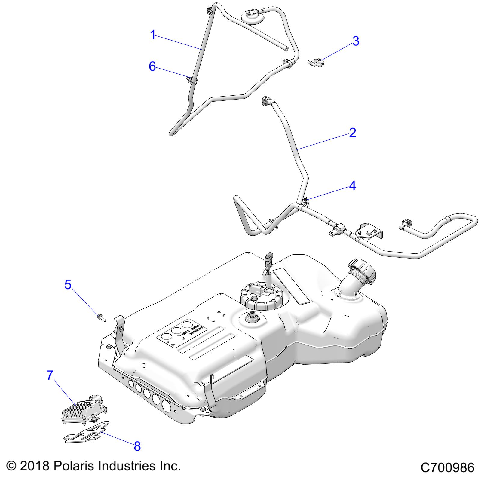 Part Number : 2521993 SUPPLY FUEL LINE ASSEMBLY