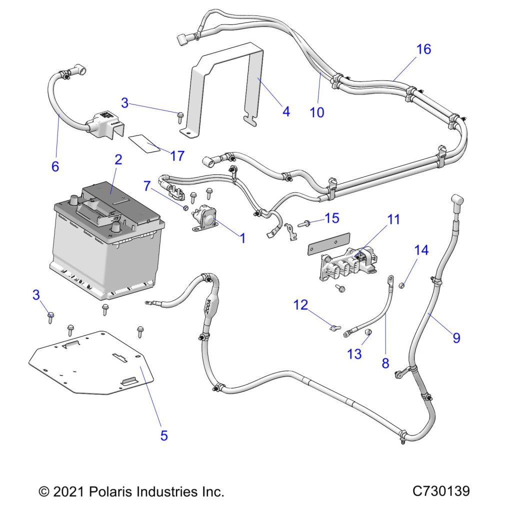 Part Number : 5270422 BRKT-BATTERY STRAP GALV