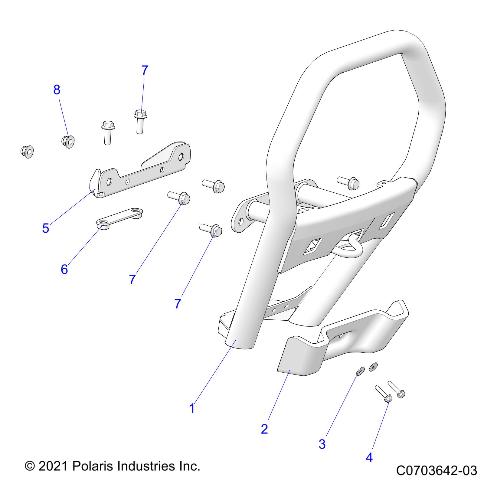 Part Number : 5455925 GUARD-HMW BULL BUMPER