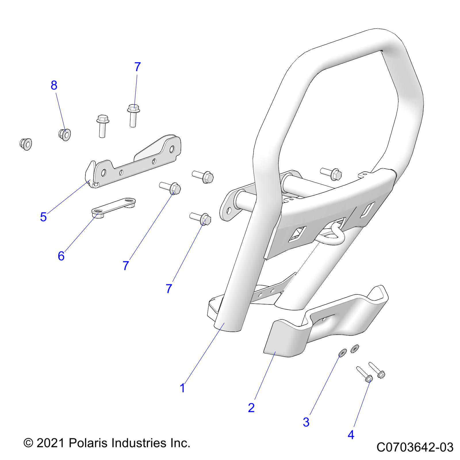 Part Number : 5260294-458 SUPPORT BUMPER BRACKET  FRONT