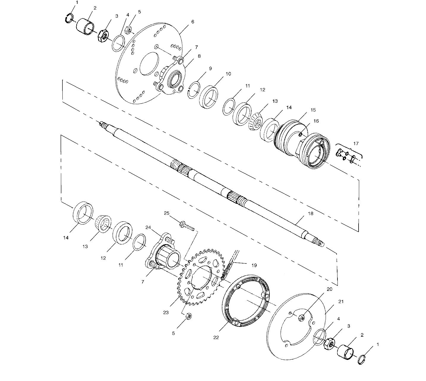 Foto diagrama Polaris que contem a peça 3224056-078