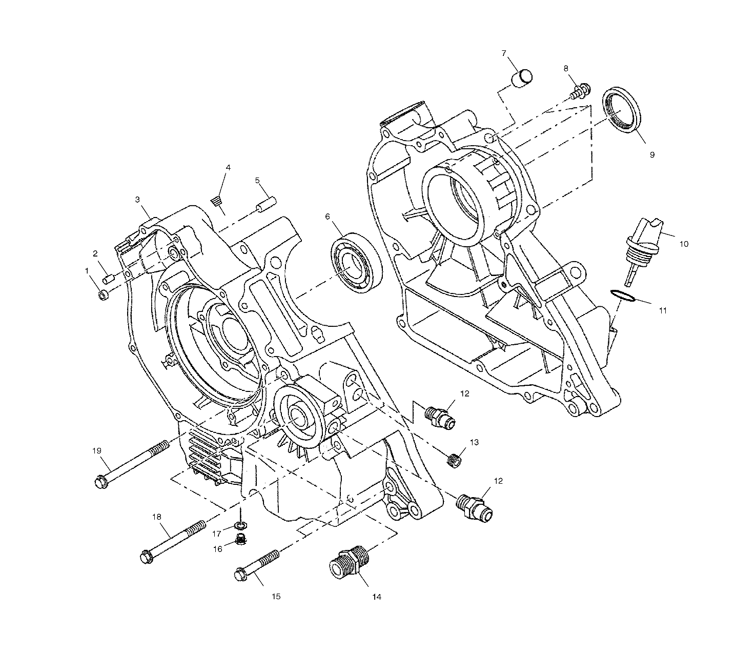 Part Number : 3087125 ASM-CRANKCASE