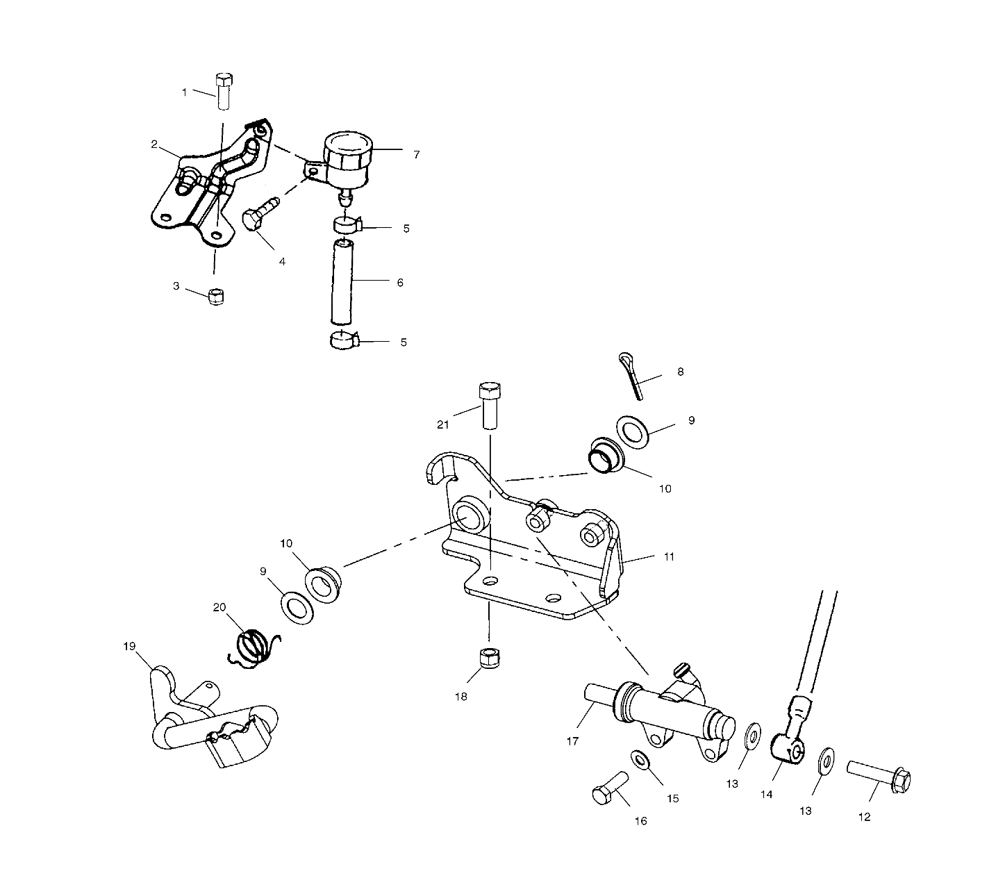 Part Number : 5246010-067 BRKT-RESERVIOR MOUNT T BOSS BK