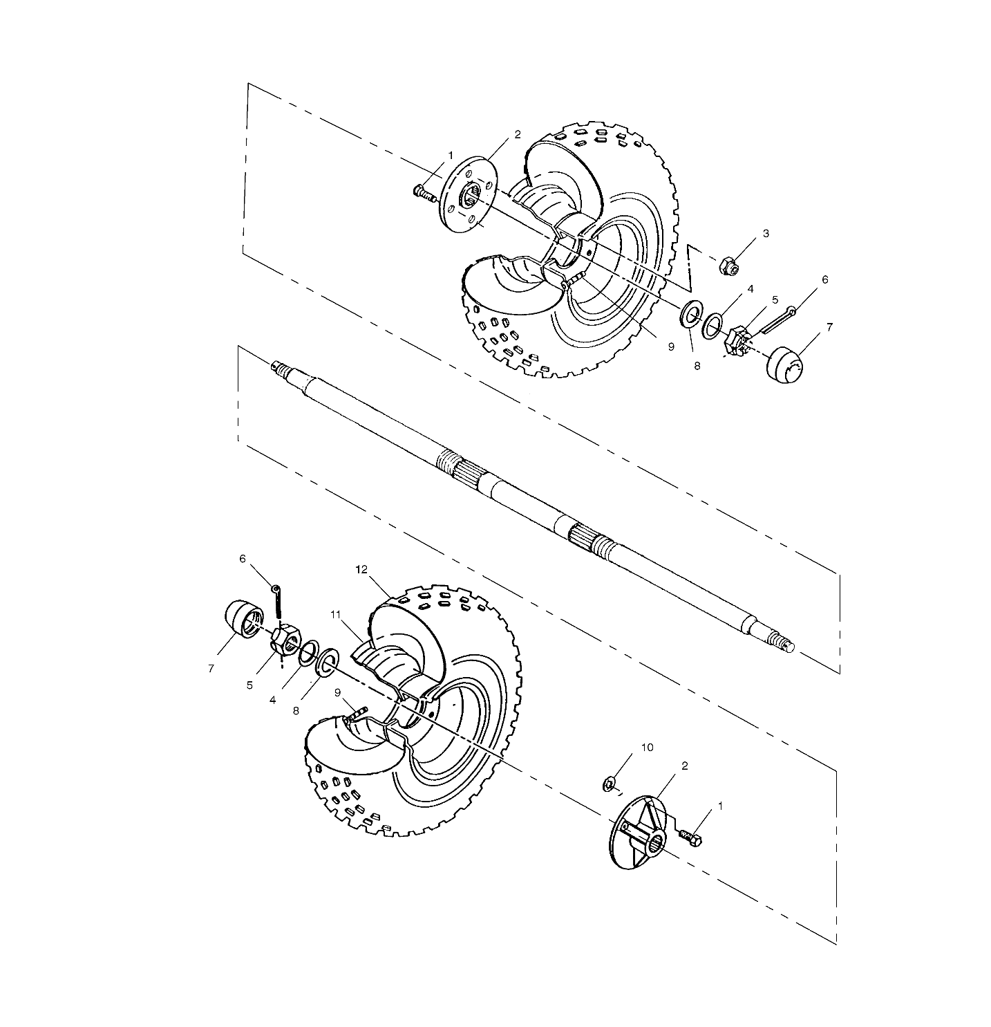 Foto diagrama Polaris que contem a peça 5411265