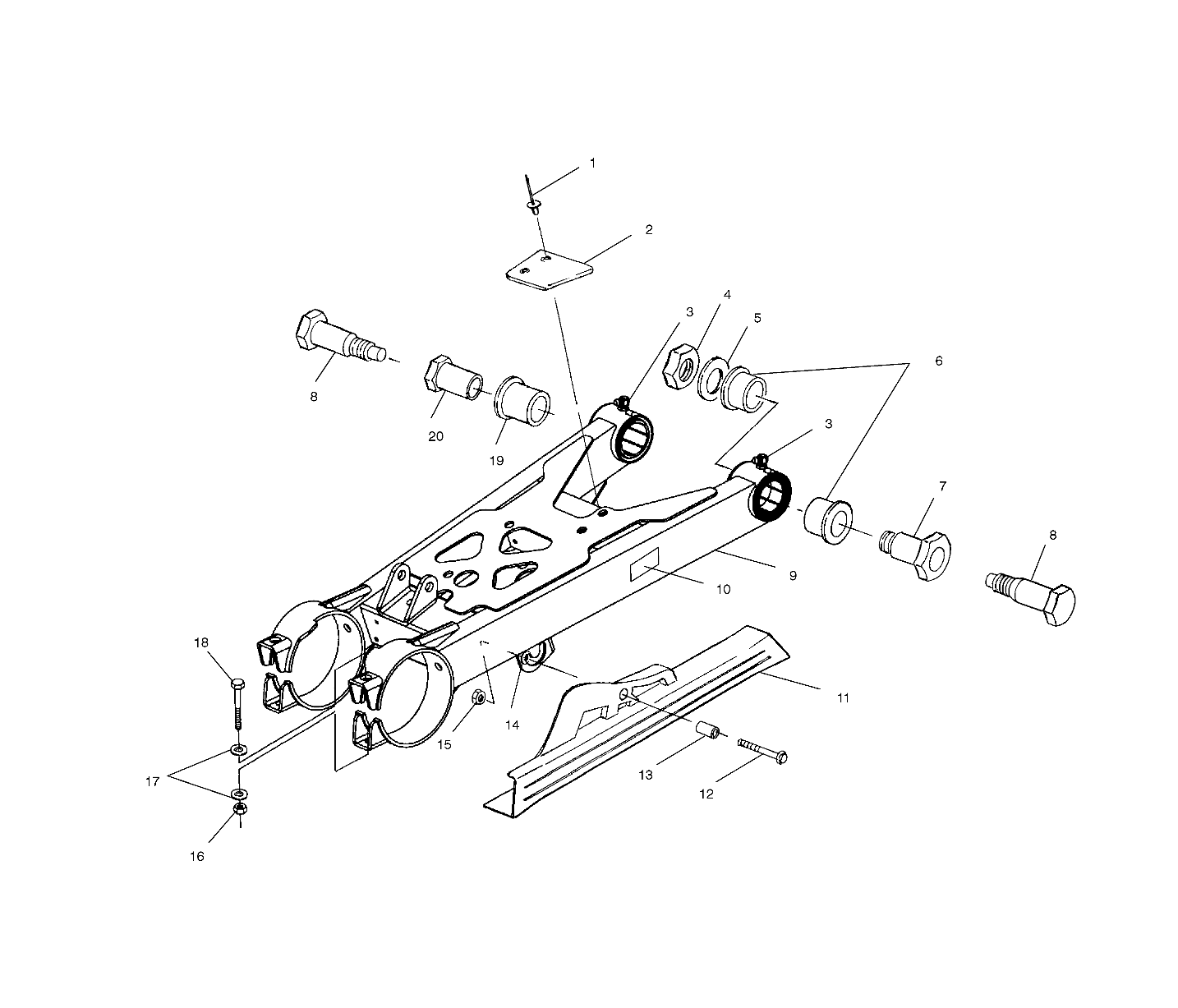 Foto diagrama Polaris que contem a peça 5131695