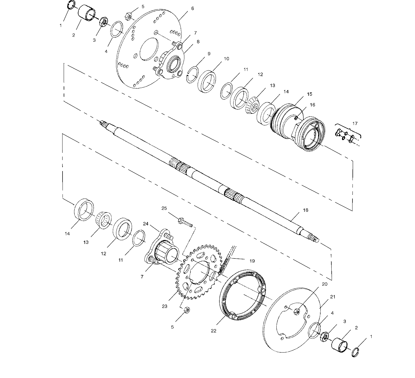 Foto diagrama Polaris que contem a peça 5131968