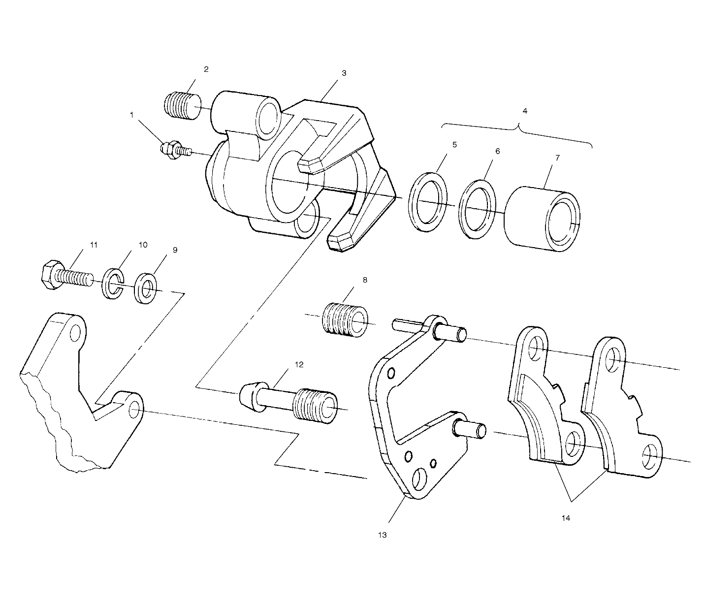 Part Number : 5133408 CALIPER-BRAKE RH 1-3/16(MACH)