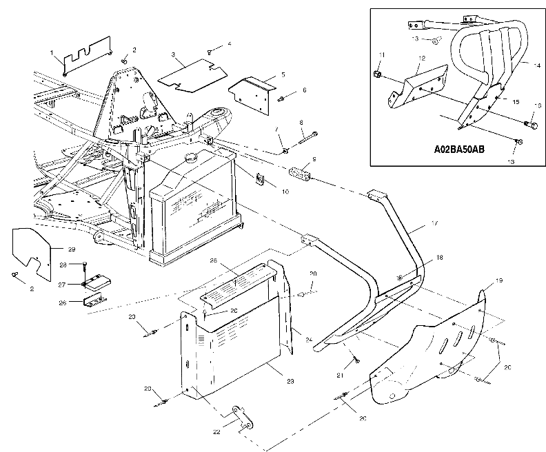 Foto diagrama Polaris que contem a peça 5245745