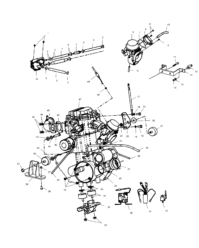 Foto diagrama Polaris que contem a peça 3083211