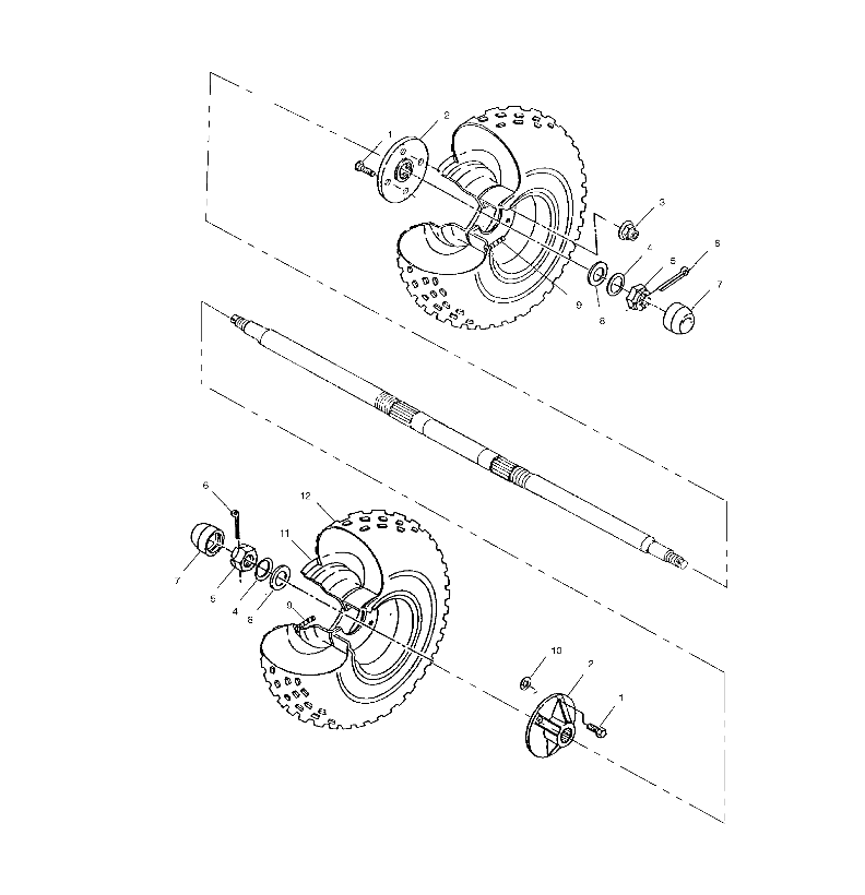 Foto diagrama Polaris que contem a peça 1520204-117