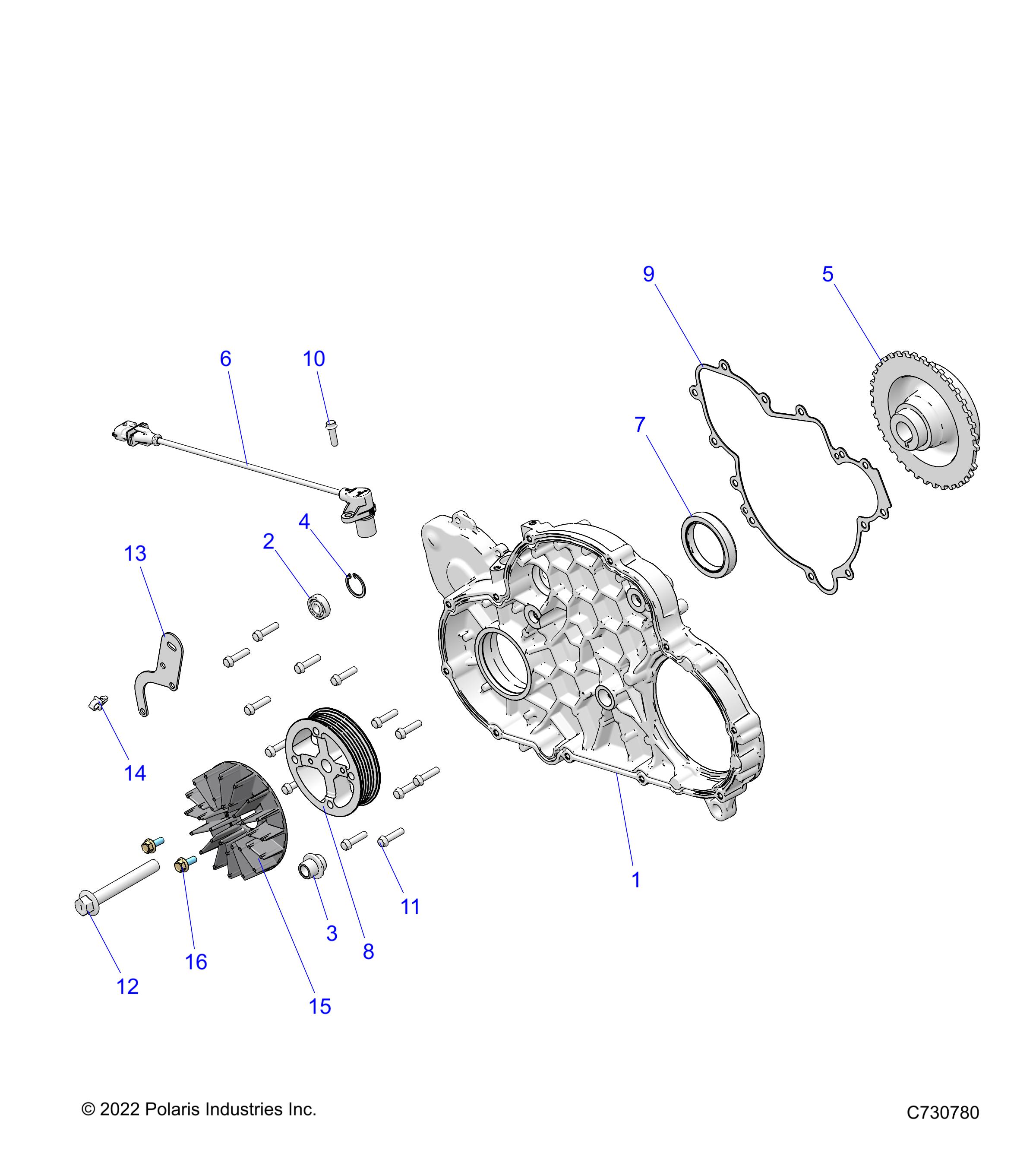 Part Number : 7520605 HEX FLANGE BOLT  12 MM X 1.25