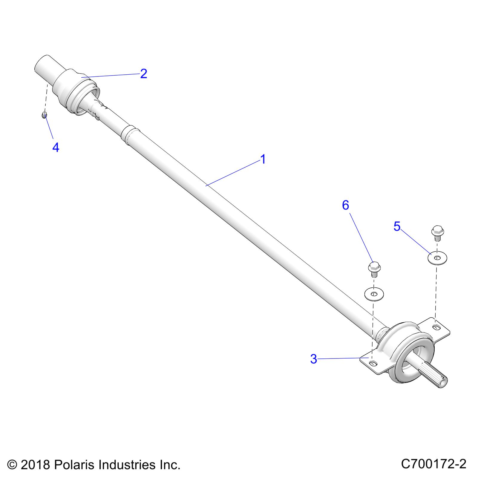 Part Number : 1334311 ASM-PROPSHAFT REAR