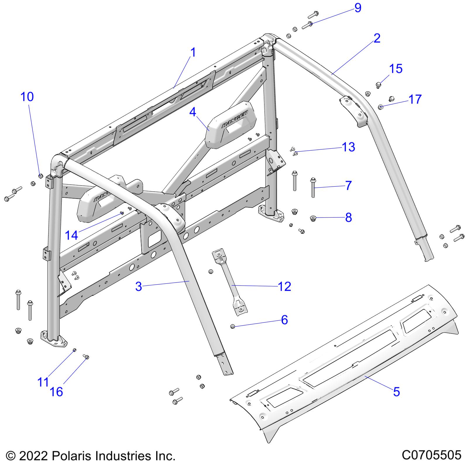 Part Number : 5450844-070 ROPS (ROPS) GRAB HANDLE GLOSS