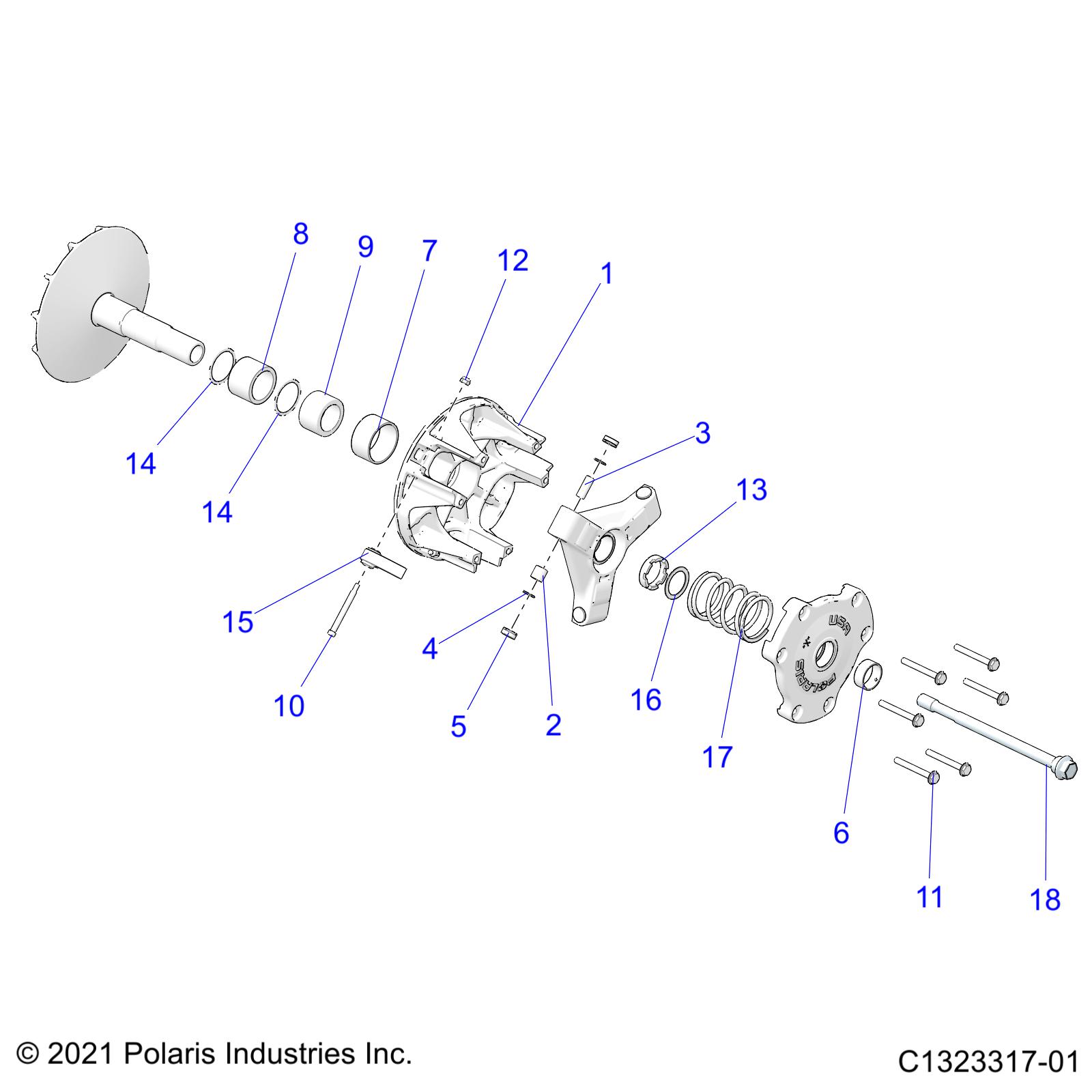 Part Number : 5438247 WASHER  CLUTCH SPIDER ROLLER