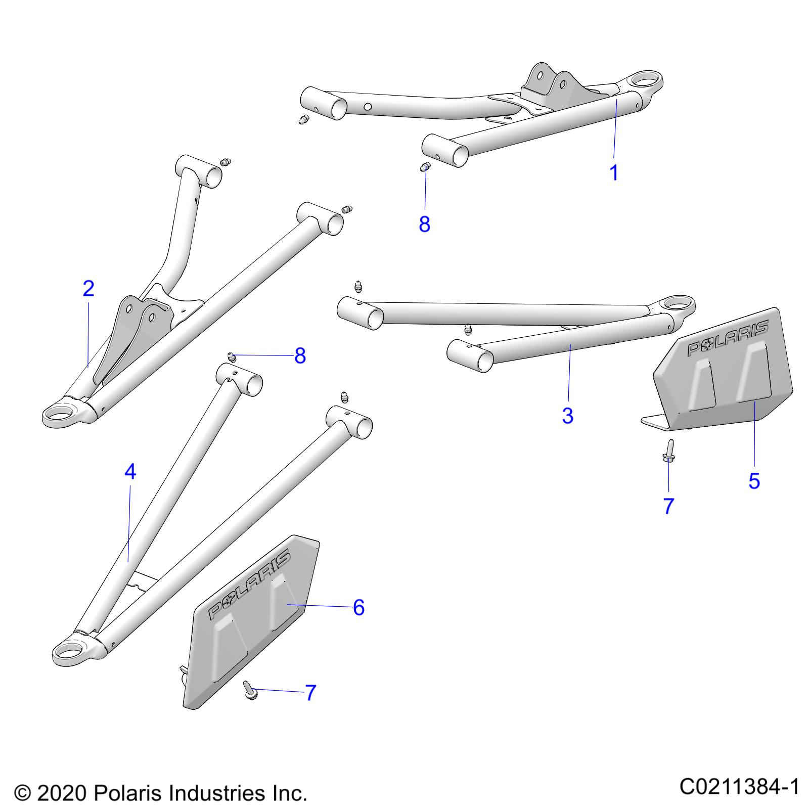Part Number : 1019811-067 ARM CONTROL  FRONT  LOWER  RIG