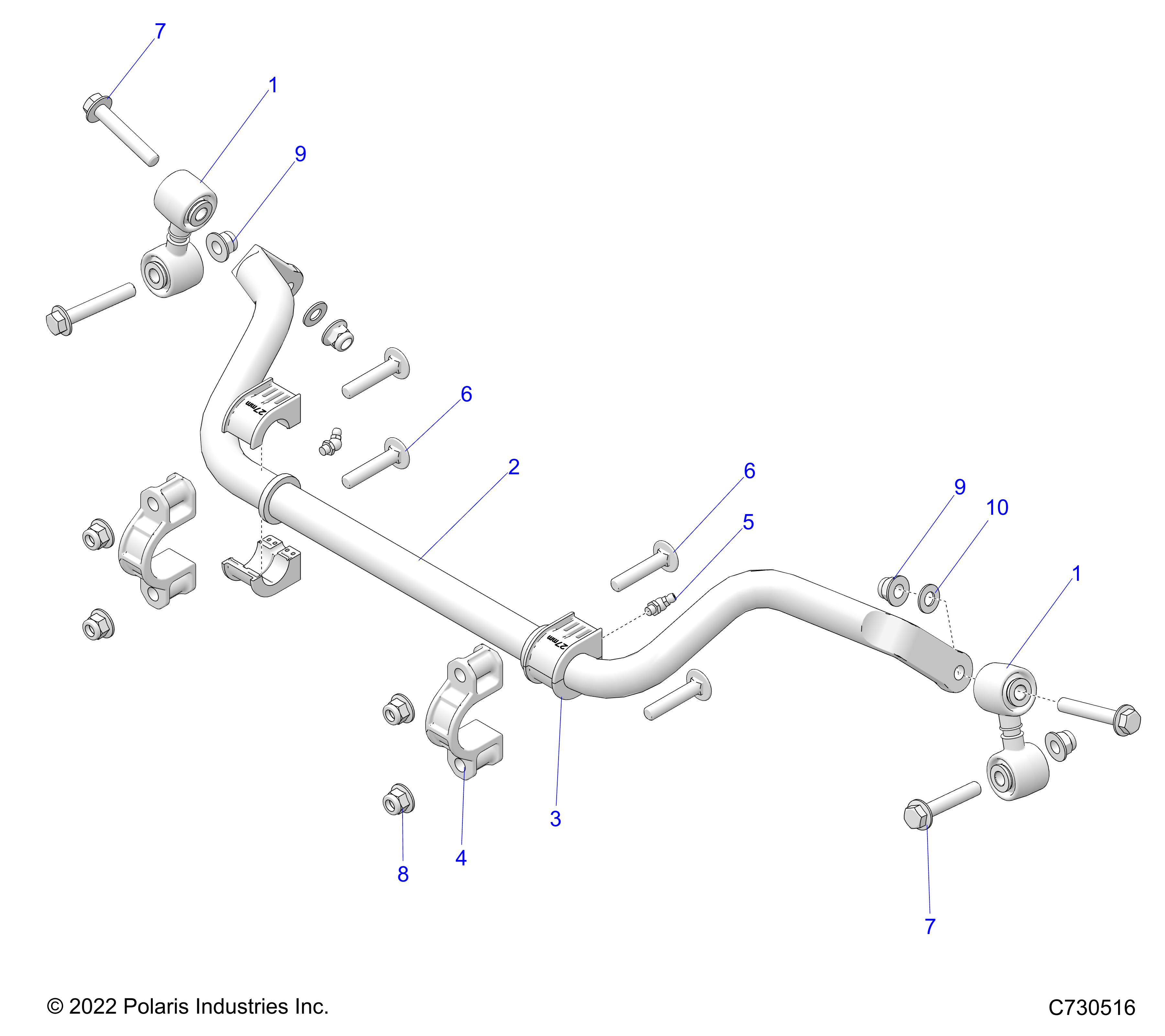 Part Number : 1543851 LINK STABILIZER BAR ASSEMBLY