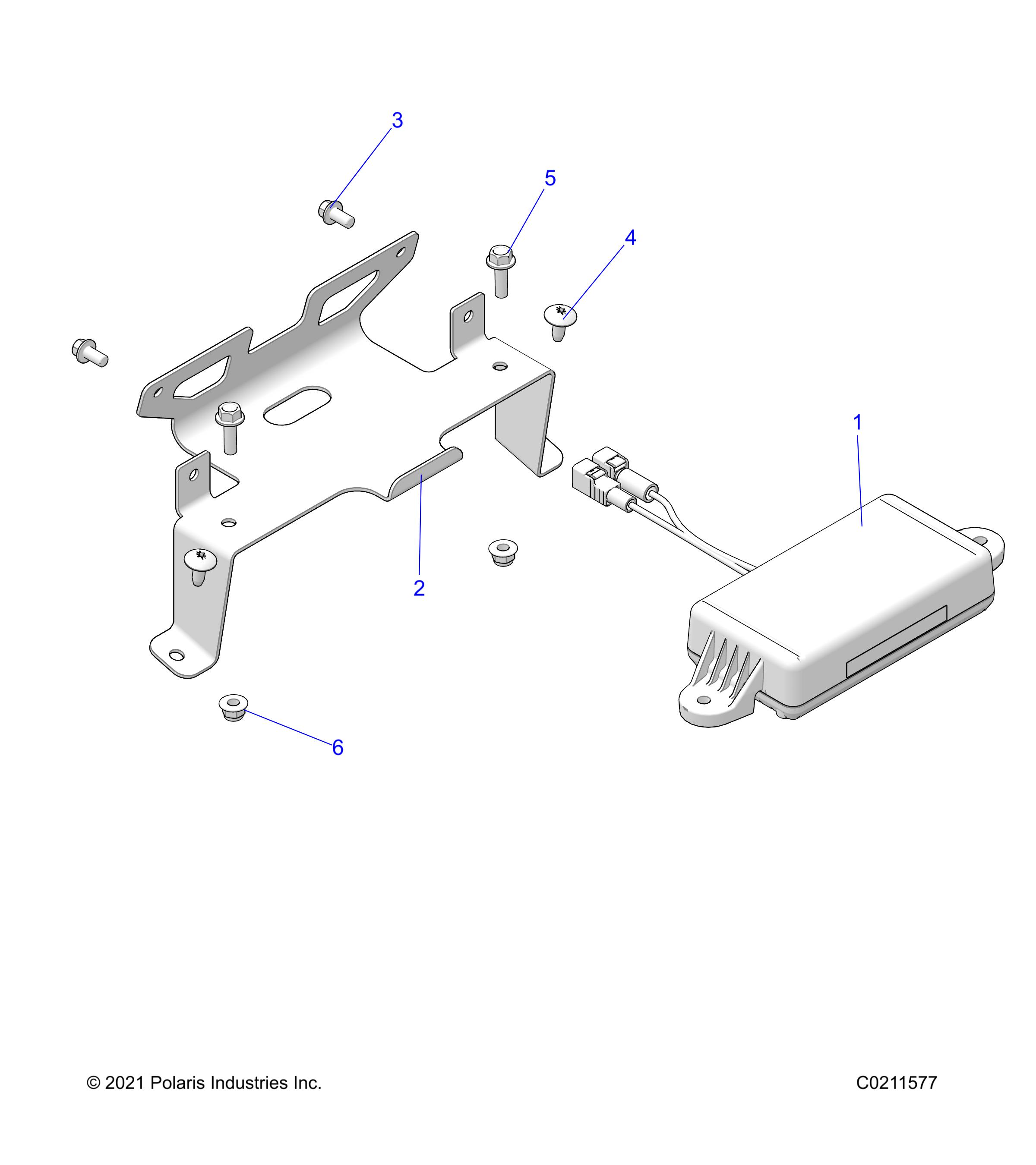 Foto diagrama Polaris que contem a peça 7520122