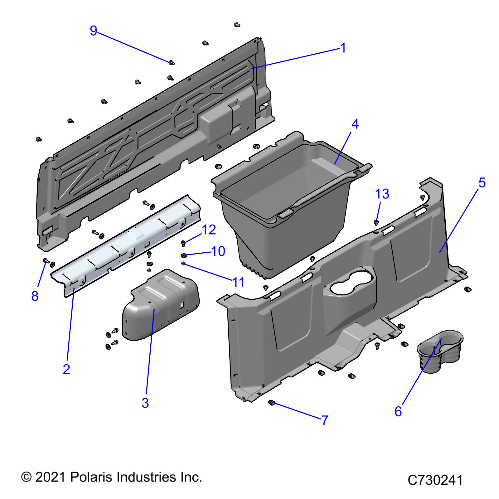 Foto diagrama Polaris que contem a peça 5264245