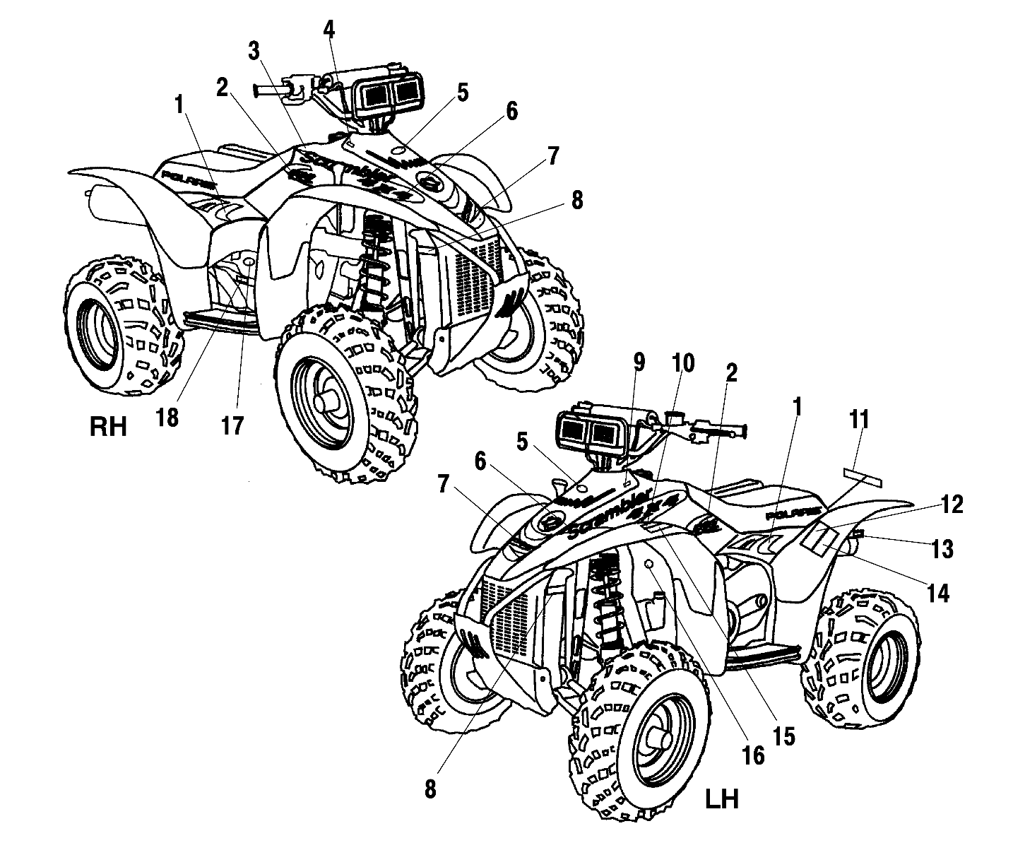 Foto diagrama Polaris que contem a peça 7079957