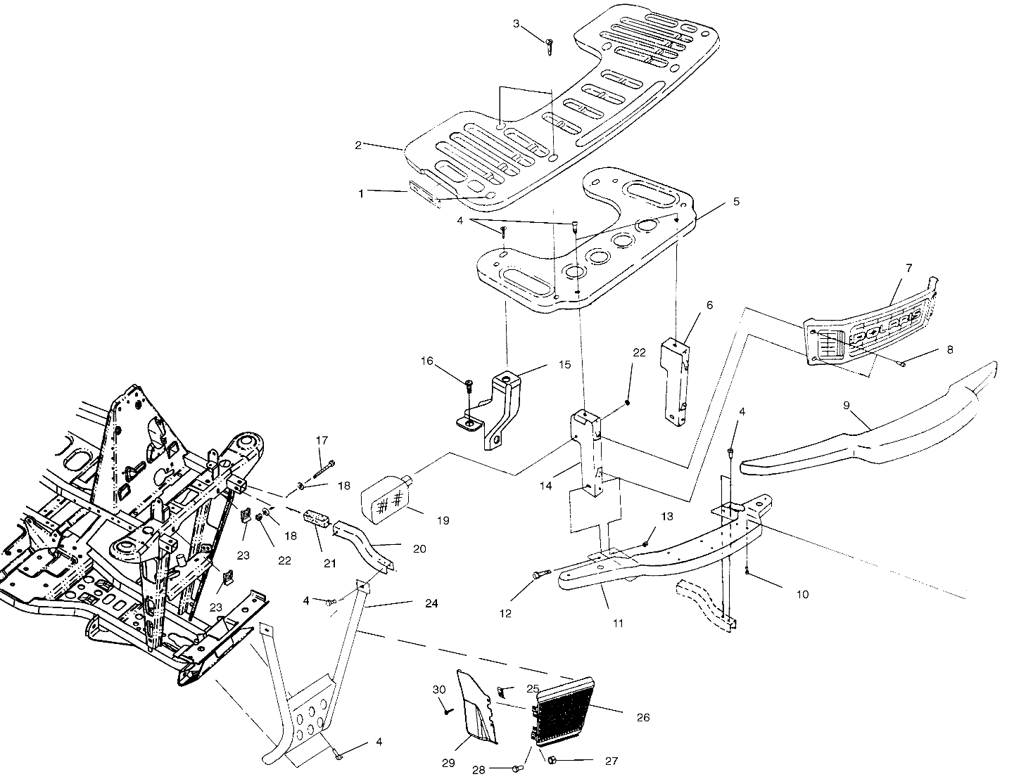 Foto diagrama Polaris que contem a peça 7542101