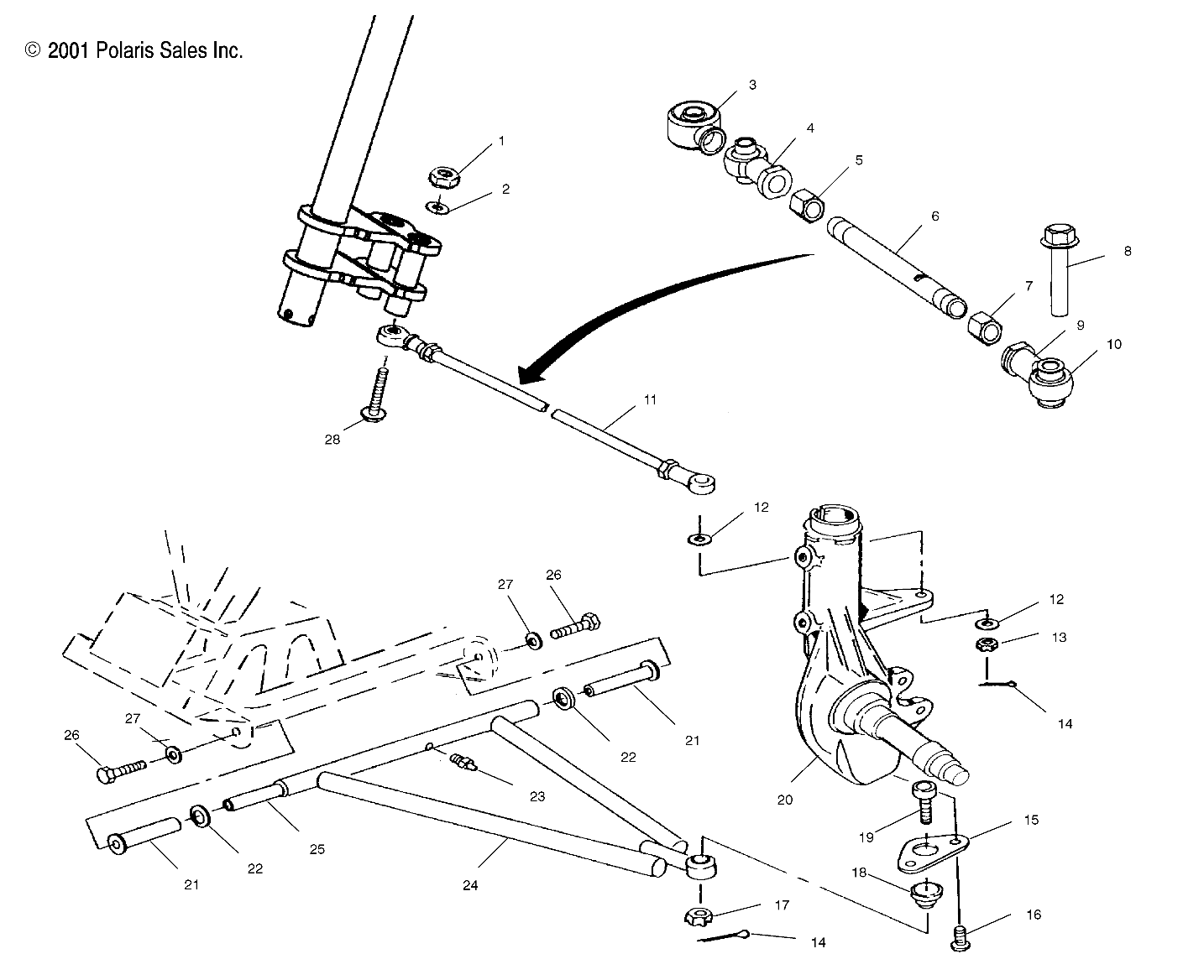 Foto diagrama Polaris que contem a peça 5020677