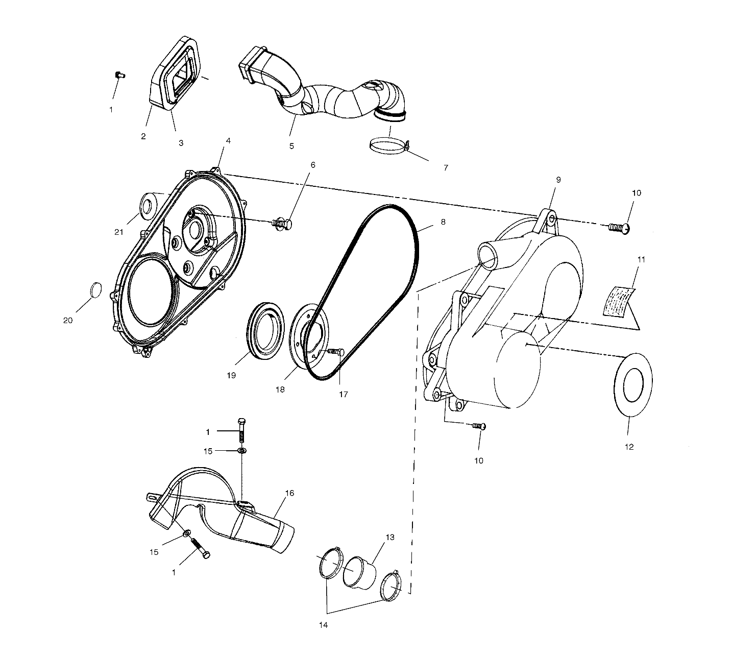 Foto diagrama Polaris que contem a peça 5433451-328