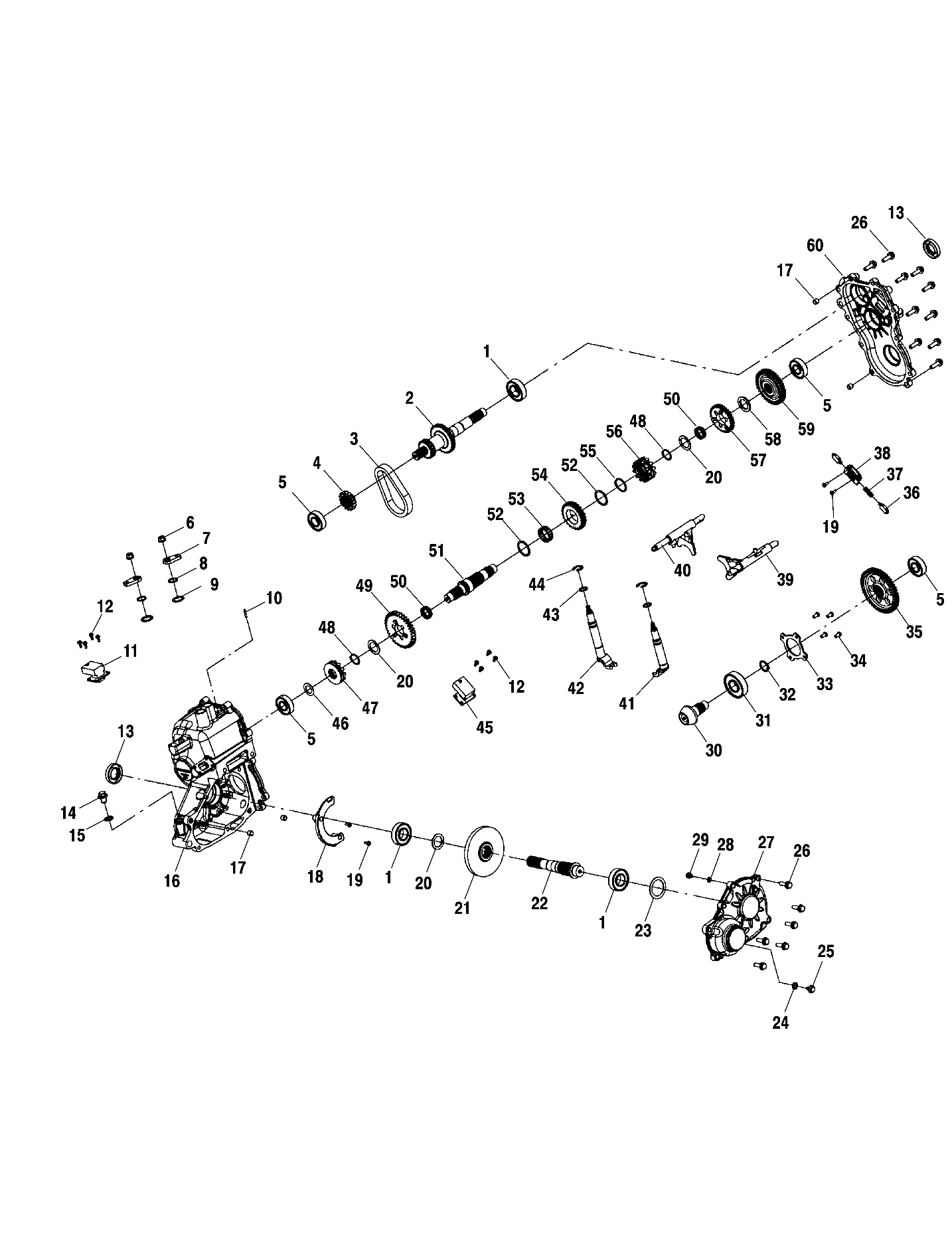 Foto diagrama Polaris que contem a peça 1341364